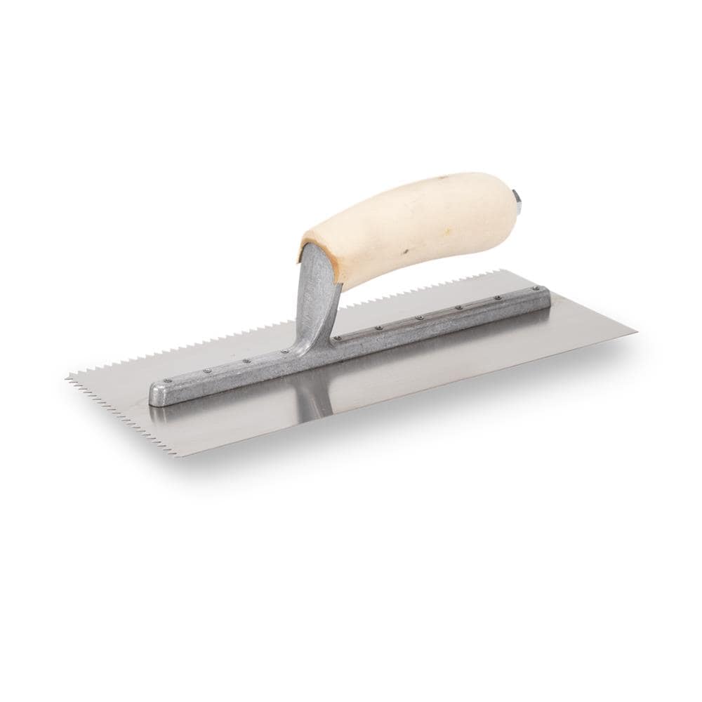 Marshalltown NT745 5/32-in x 3/16-in Steel V-notch Ceramic Floor Trowel
