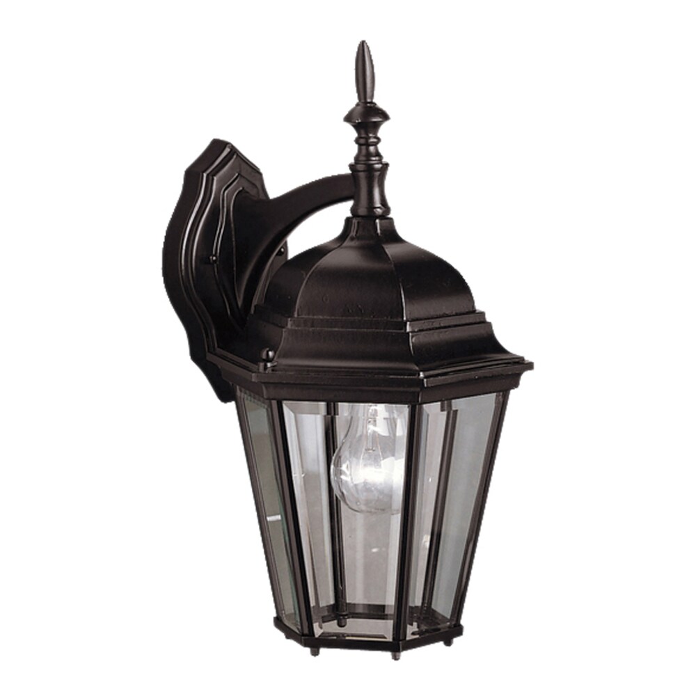 Kichler 9655BK Madison 1 -Light 17-in H Black Hardwired Outdoor Wall Light