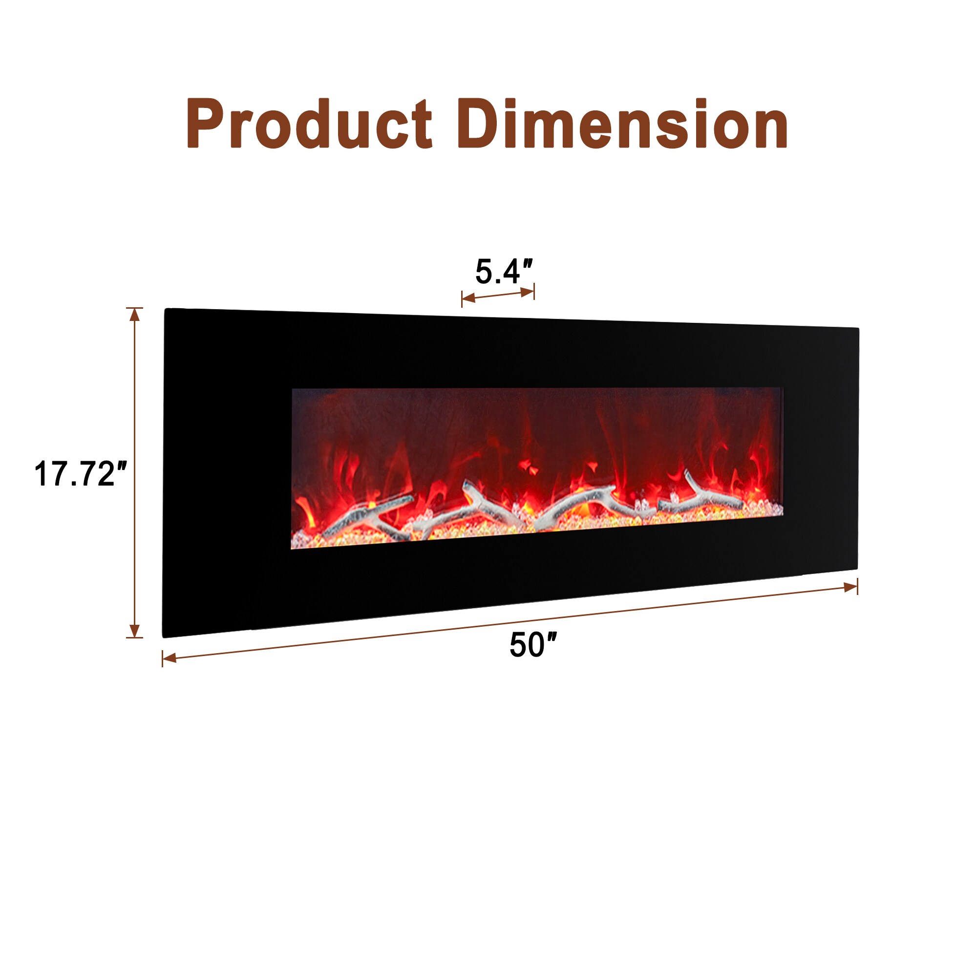 Mondawe WF-ZHX-BS-50 Electric-Fireplaces - View #13