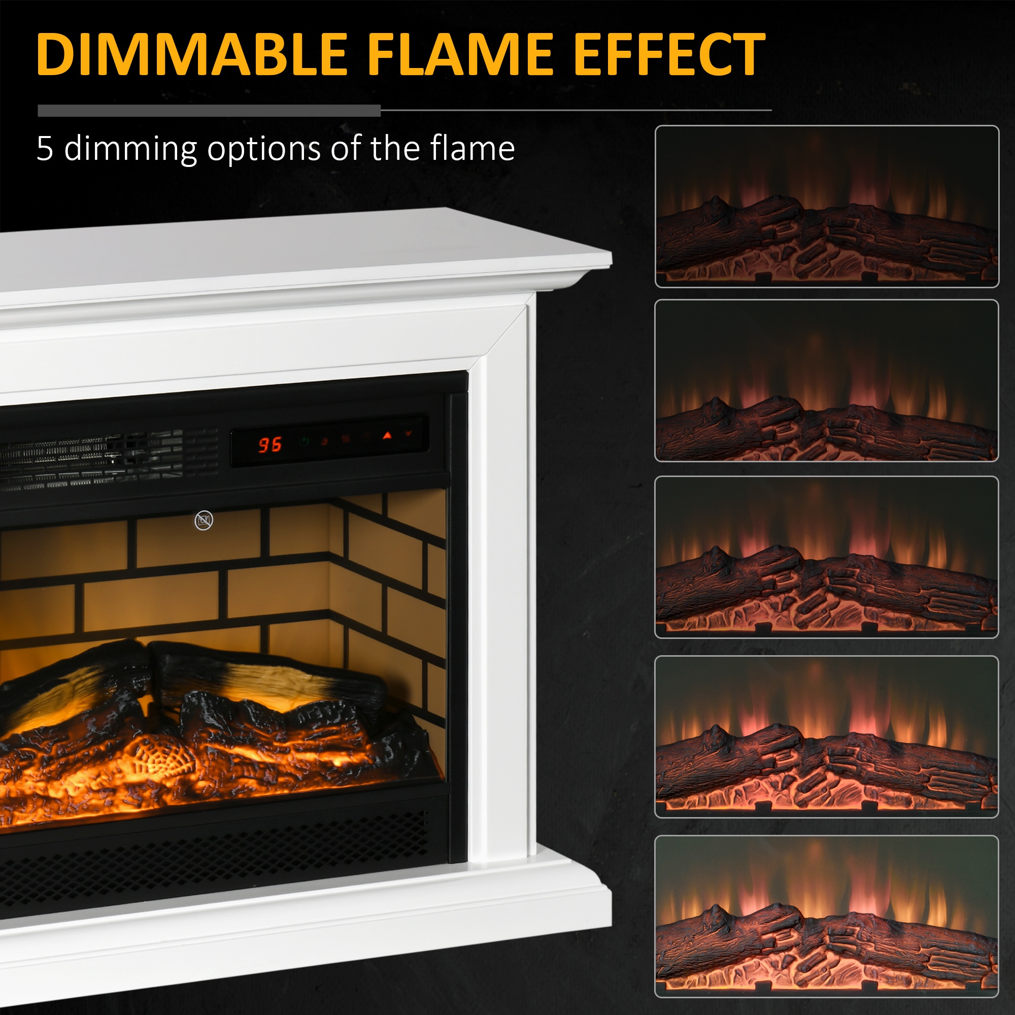 Kahomvis AOS-QP1092-090 Electric-Fireplaces - View #5