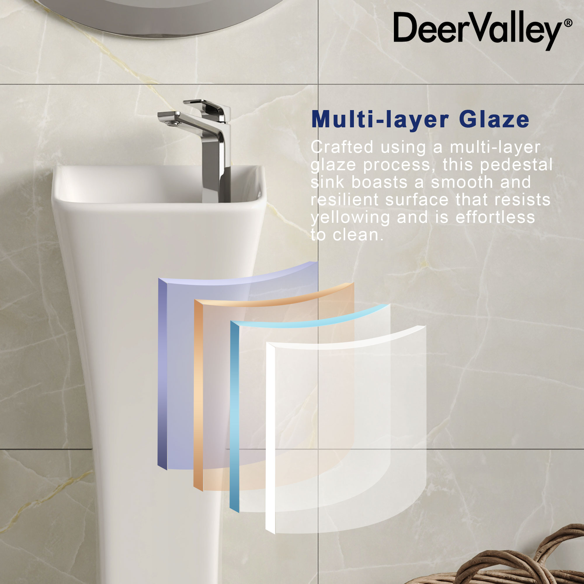 DeerValley DV-1P529 Complete-Pedestal-Lavatories - View #5