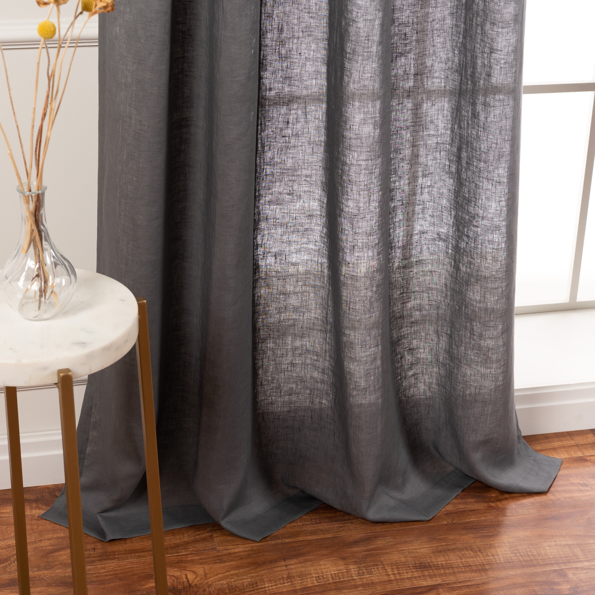 Best Home Fashion YK-01-BT-LN-84-DK.GR curtains - View #4