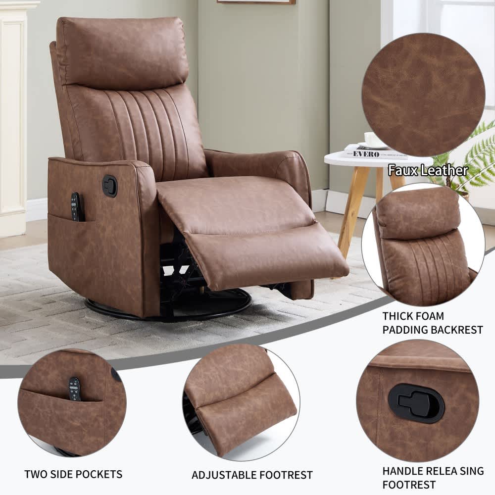 Coolbibila ATLAS-RECLINER-BROWN chairs - View #7
