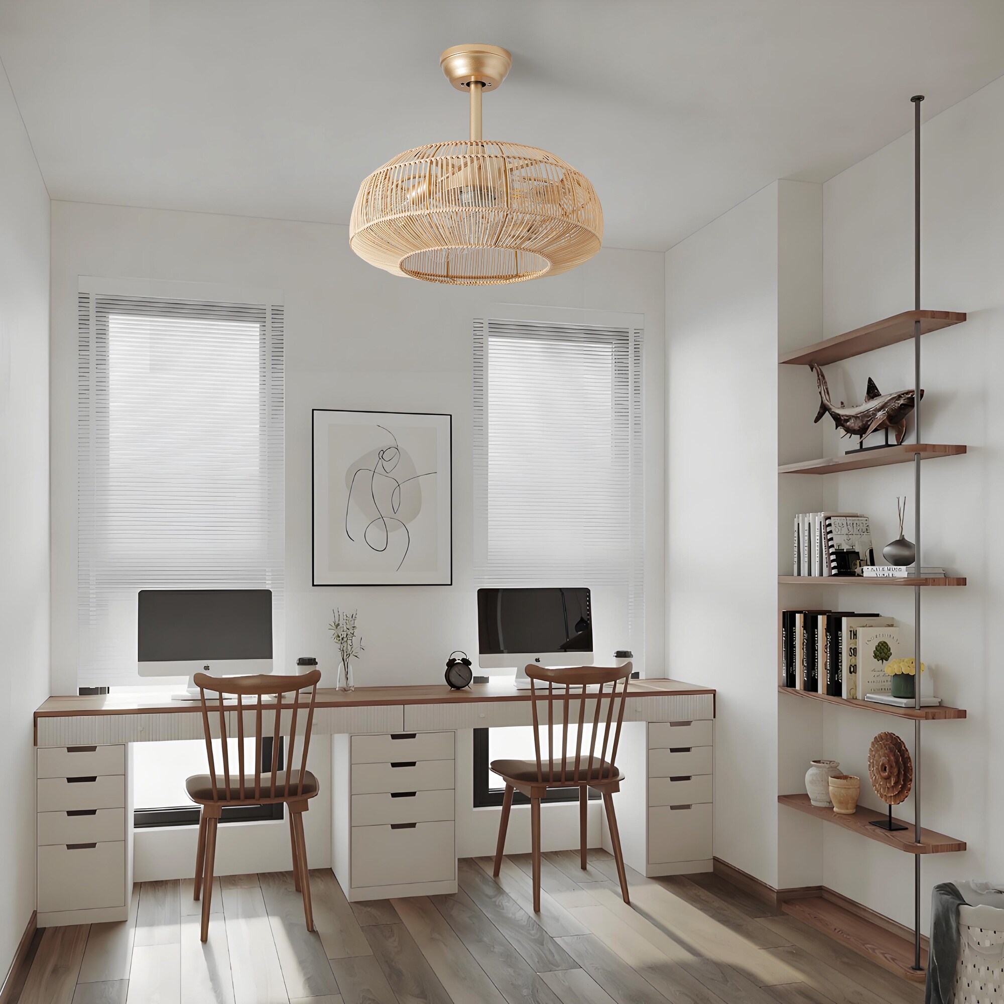 KAISITE 8106CF-04CR-CH Ceiling-Fans - View #4