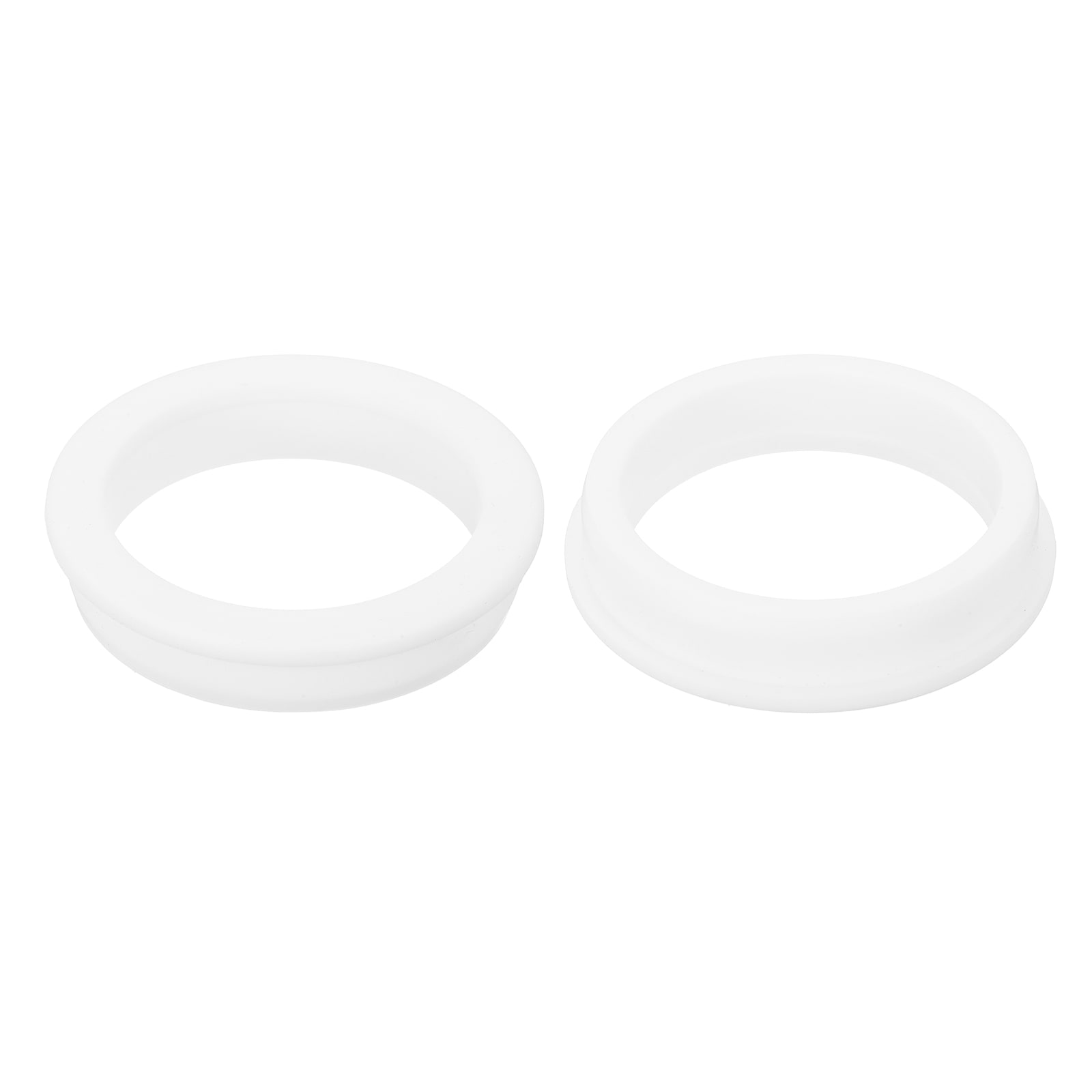 Unique Bargains 2pcs Rubber Grommets 2-3/4 Inch(70mm) Drill Hole 2-5/16 Inch(59mm) ID Hole Top Hat Grommet White Silicone Rubber Hole Plug Gasket for Wiring Automotive #S26050800UX7288