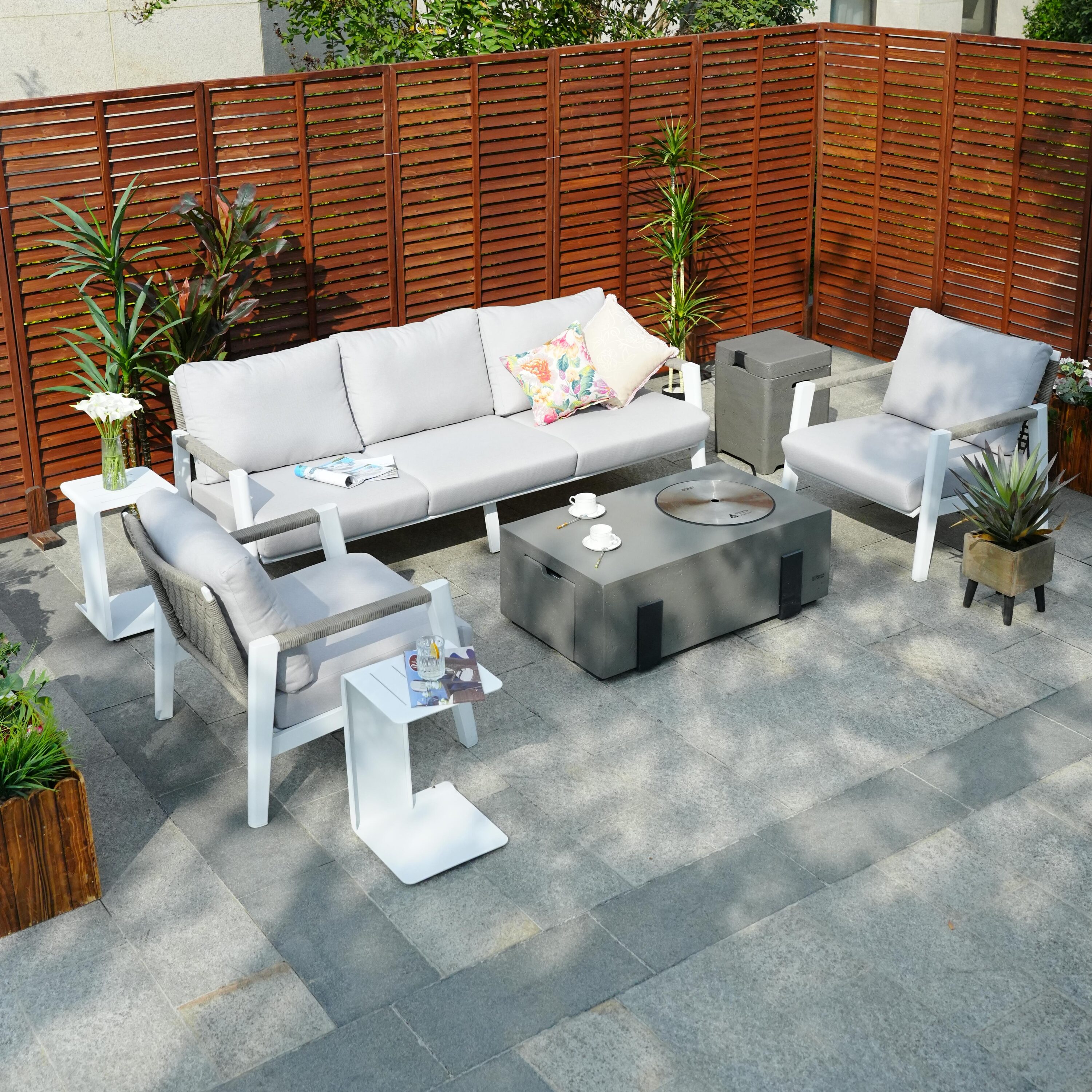 Direct Wicker DWG-2322W&2355G Patio-Conversation-Sets - View #3