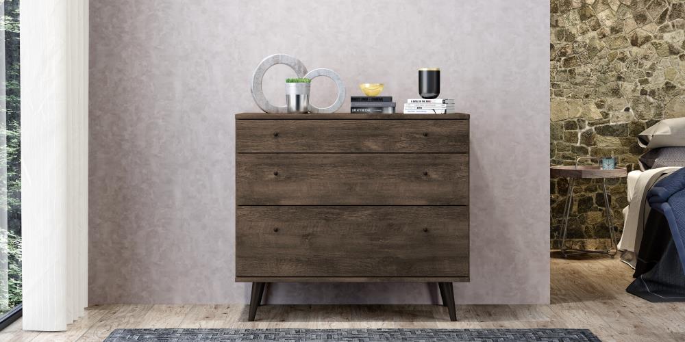 Amazonia ININ1641ROCF Midtown Concept Distressed Brown Standard dresser