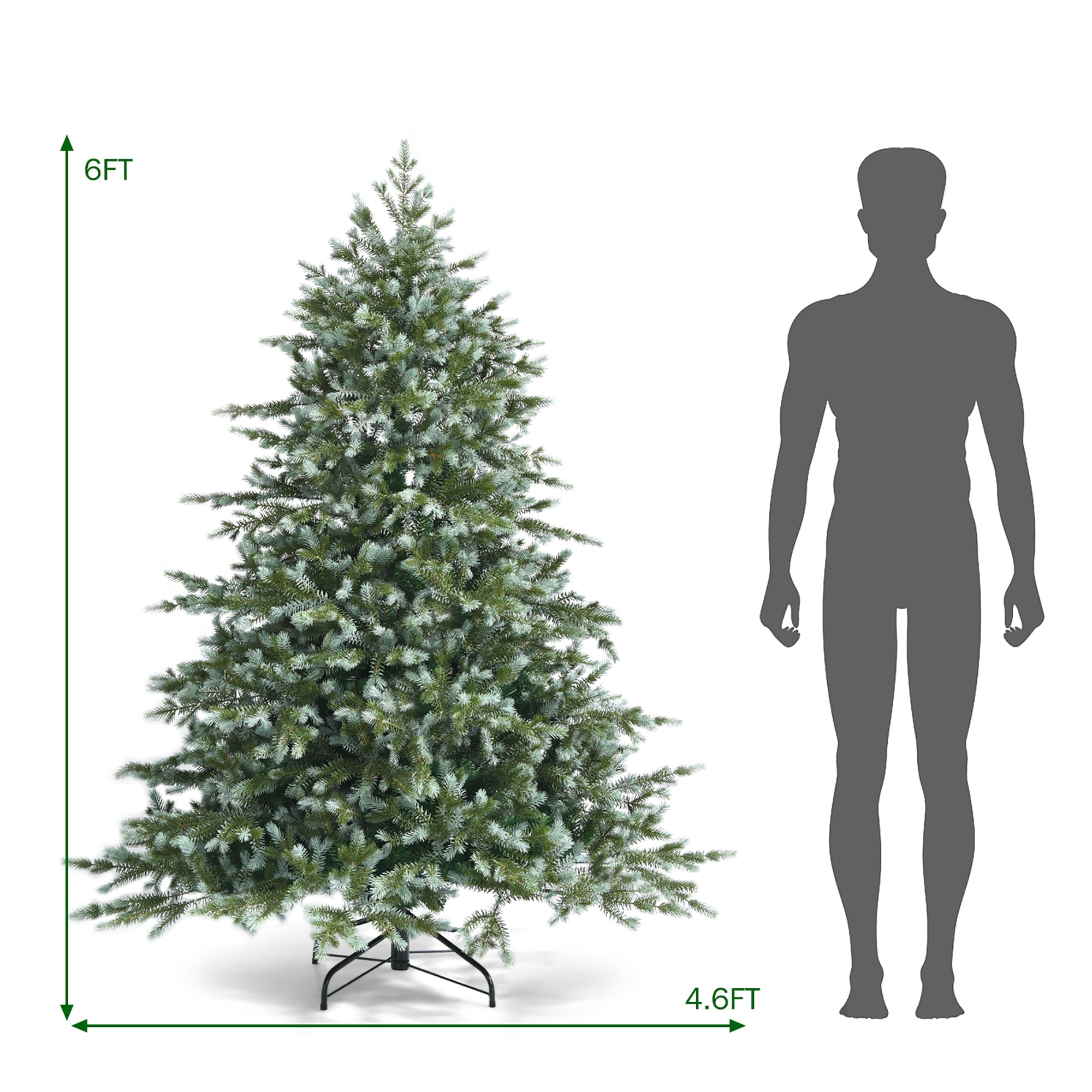 Costway CM23592 Artificial-Christmas-Trees - View #8