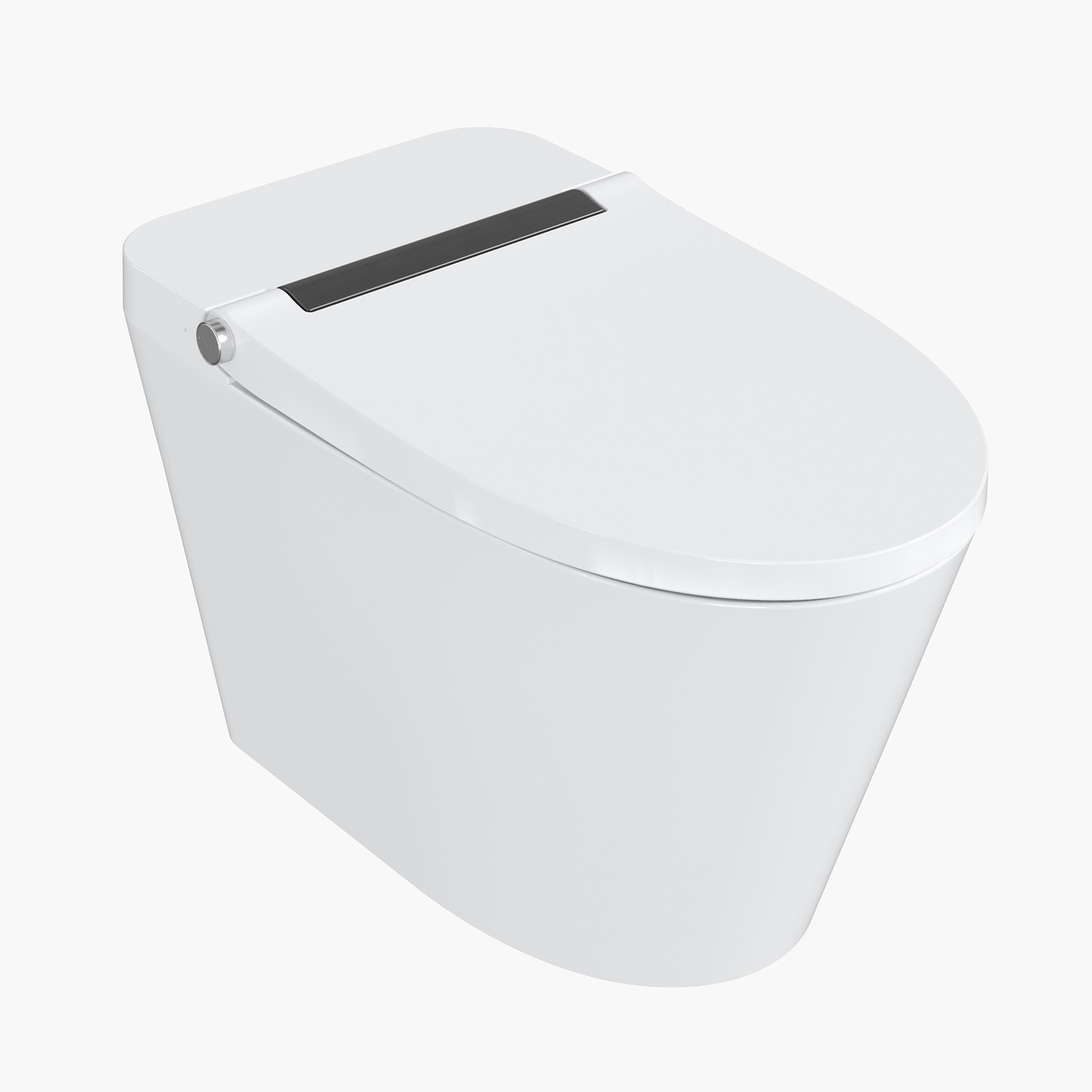 IdealHouse - Smart Toilet with Bidet Auto Open Close Lid Heated Seat Auto and Foot Flush Warm Was...