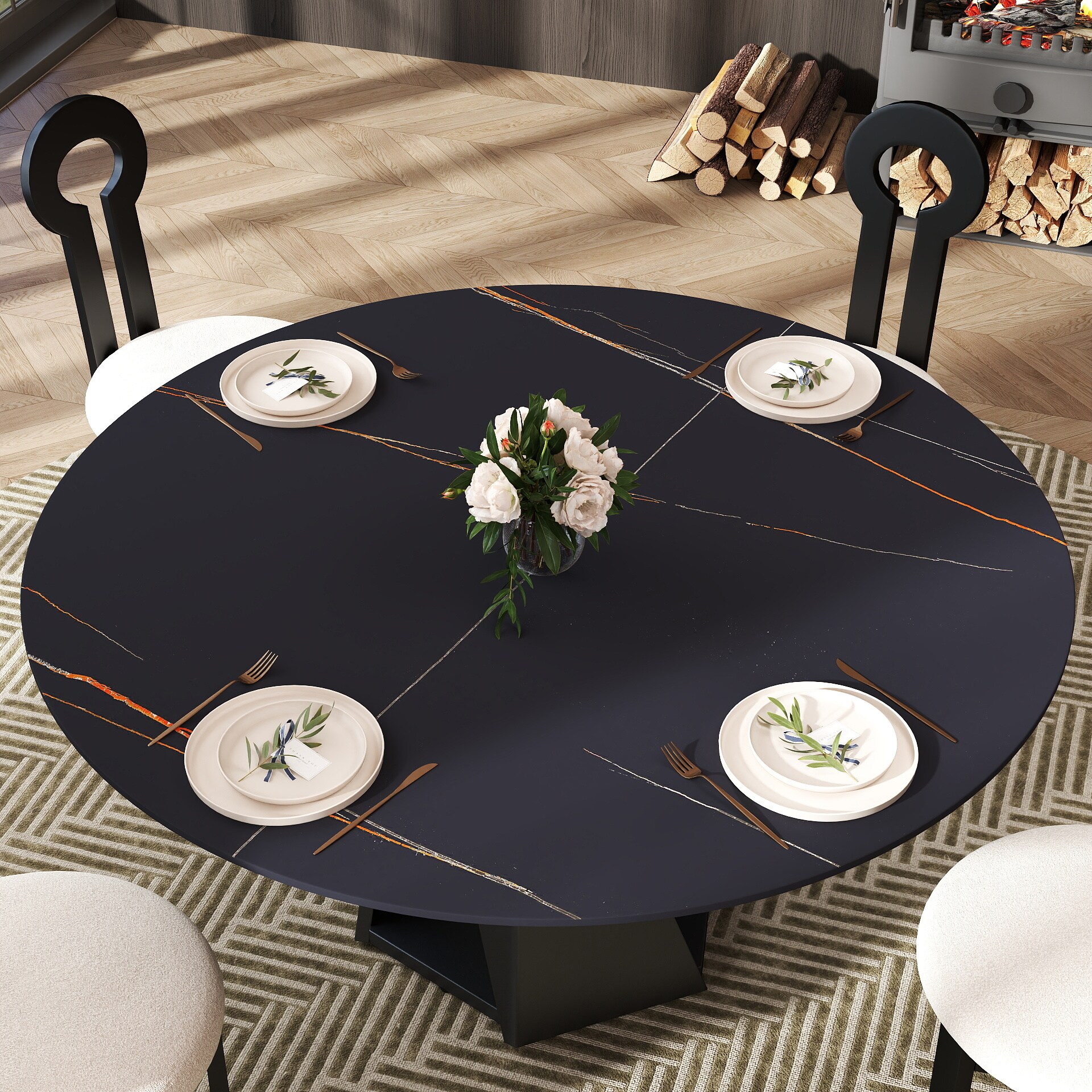 BuotiqHom DH-AT-150B-9B Dining-Tables - View #3