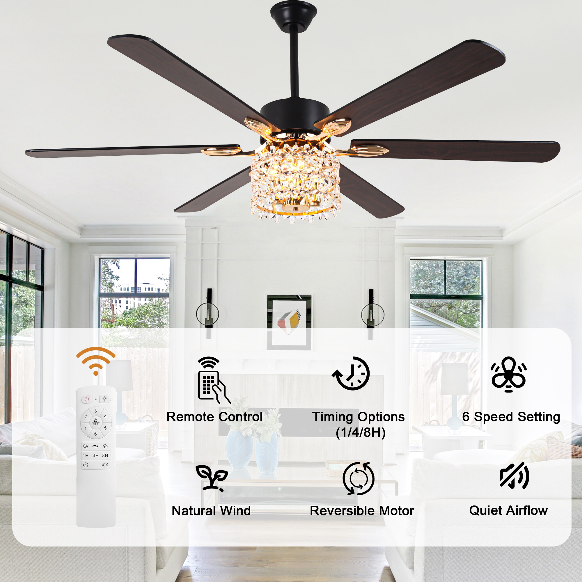 Bella Depot DCFSD6501-B Ceiling-Fans - View #6