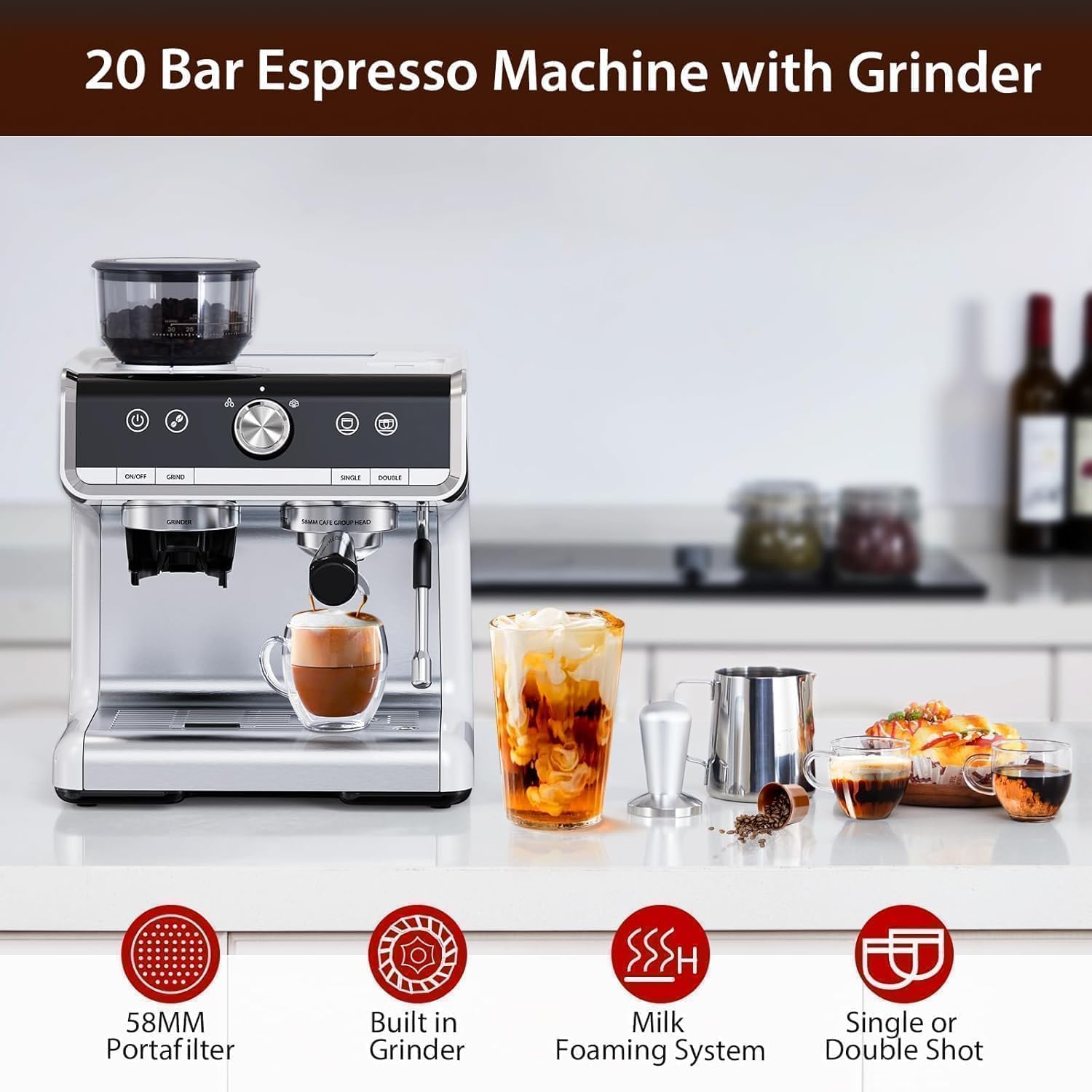 Garvee GWPHO-11BBF56P Espresso-Machines - View #3