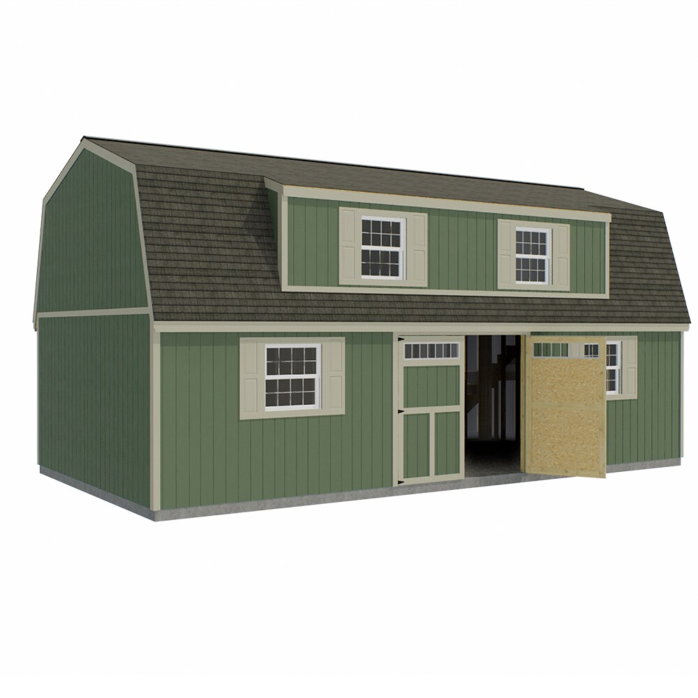 Best Barns Ravenna 16-ft x 28-ft Wood Storage Shed in the Wood Storage ...