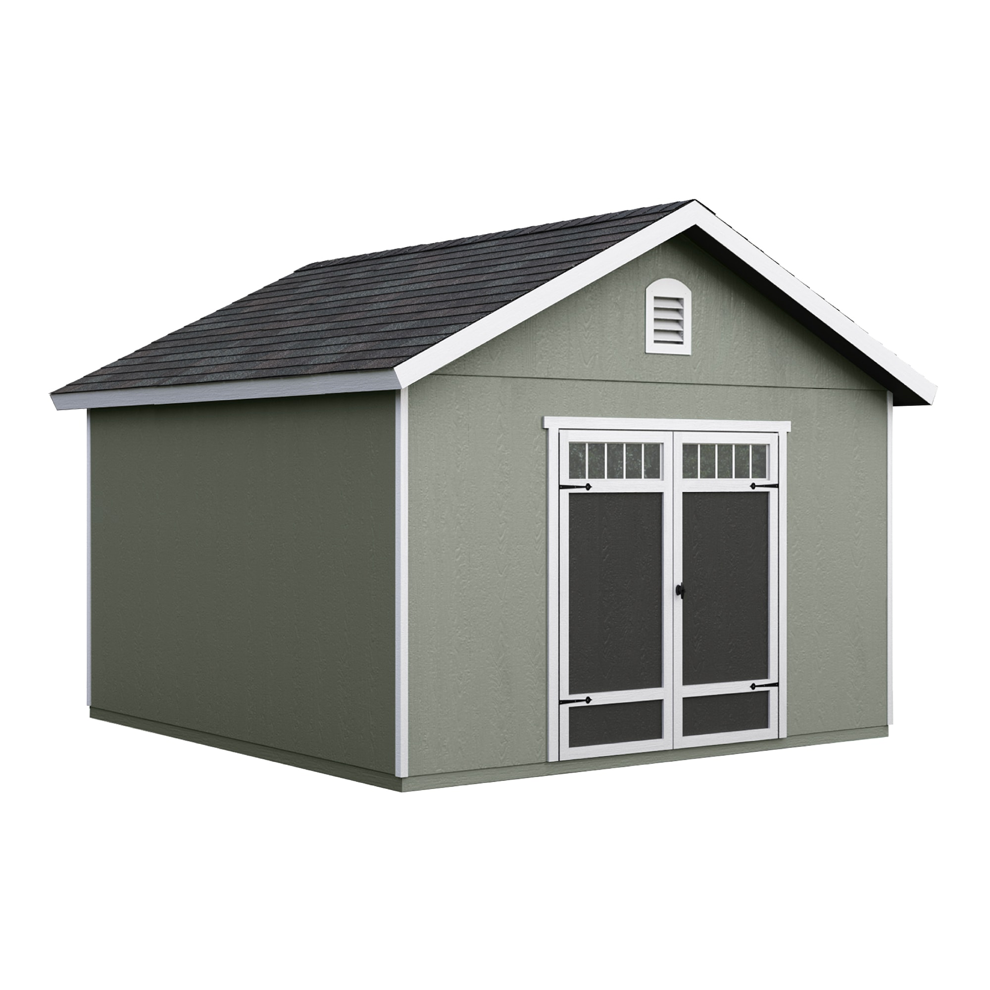 Heartland 195631 Asheville 12-ft x 12-ft Gable Style Wood Outdoor Storage Shed with 1 Doors