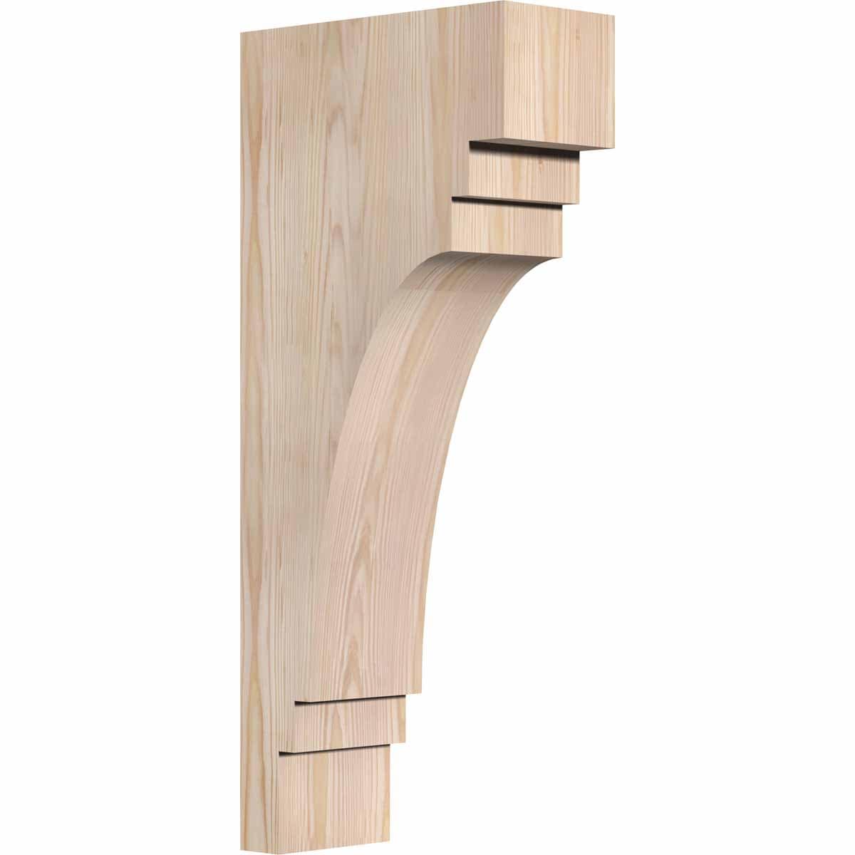 Ekena Millwork COR06X12X28PEC00SDF 5.5-in x 12-in x 28-in Pescadero Unfinished Douglas fir Wood Paintable/Stainable Corbel