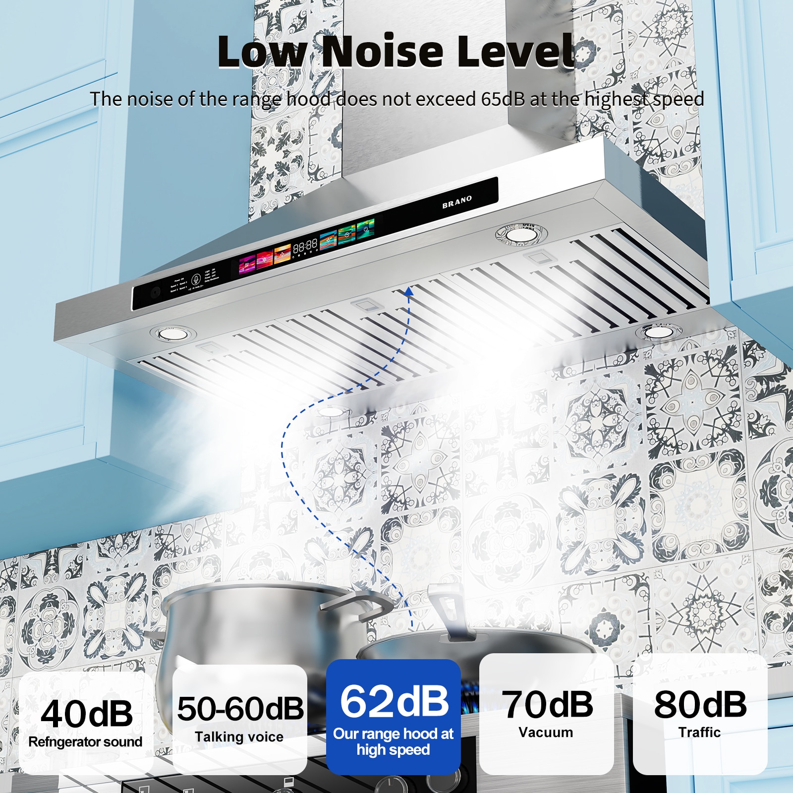 Damerin IU-RD09 Wall-Mounted-Range-Hoods - View #8