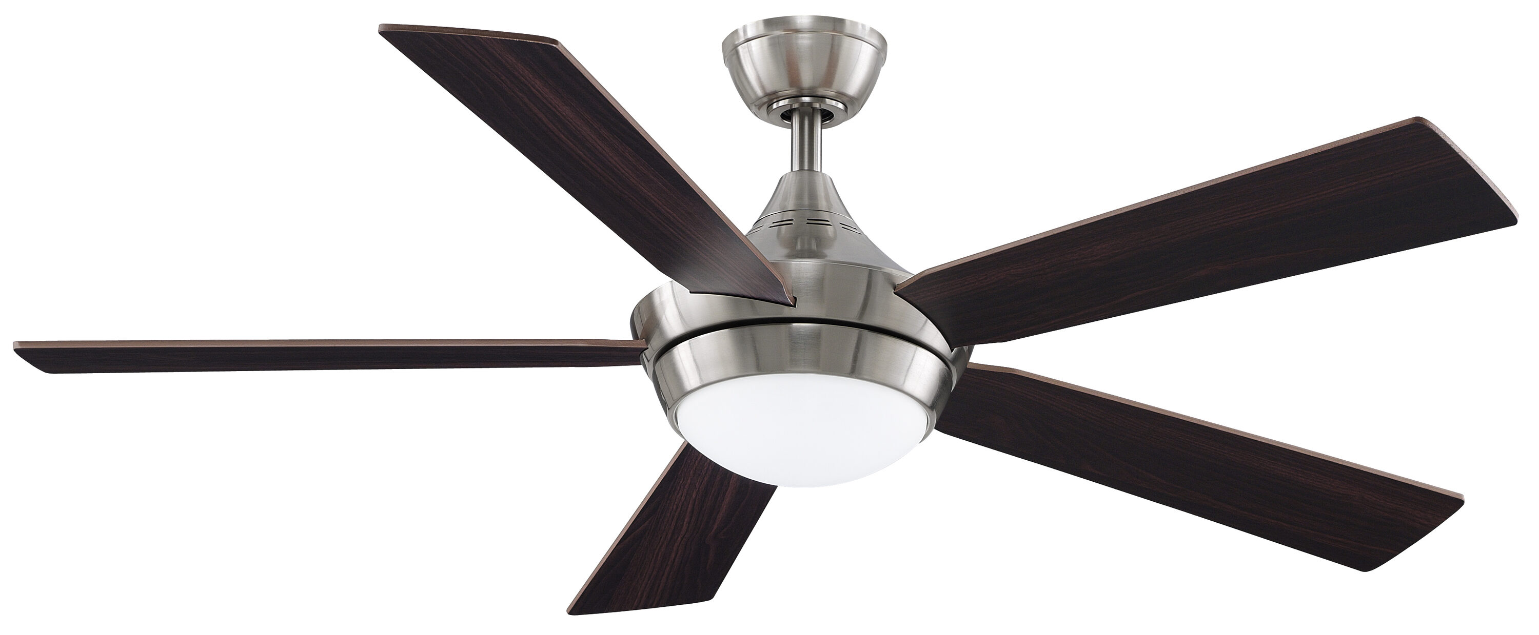 Fanimation Celano v2 52-in Brushed Nickel LED Indoor Ceiling Fan with ...