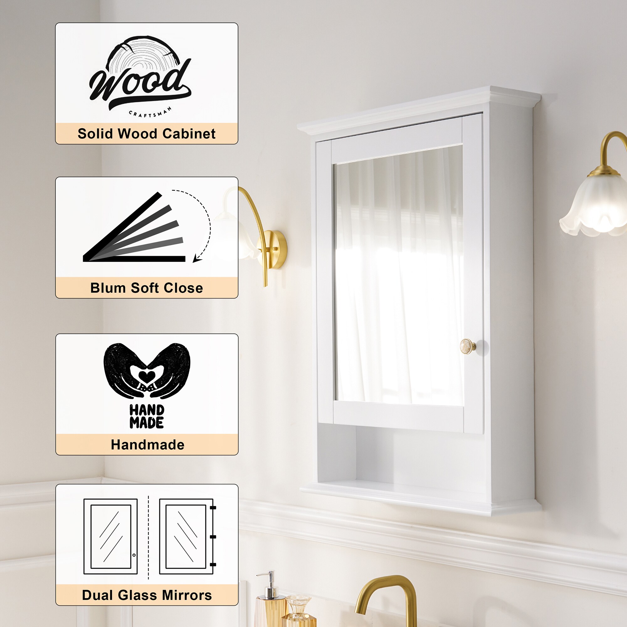 Forclover JSEX4024LM-2B Bathroom-Medicine-Cabinets - View #8