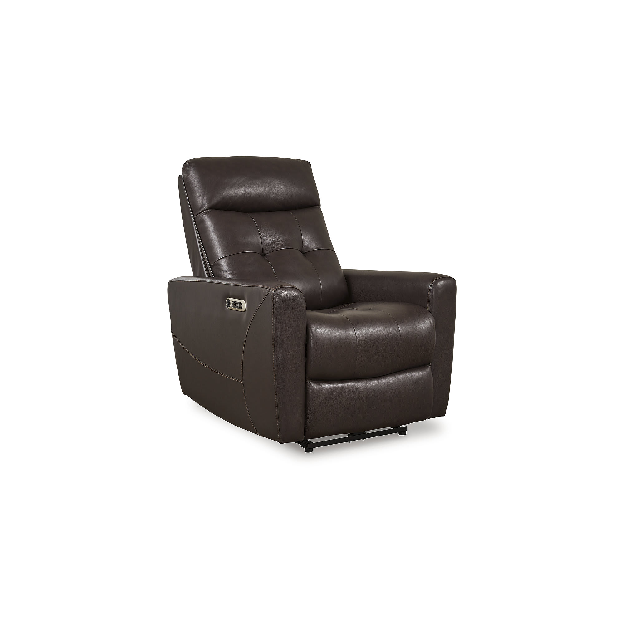 Signature Design by Ashley U1050013 Pisgham Brown Leather Power Recliner with Adjustable Easy View Headrest
