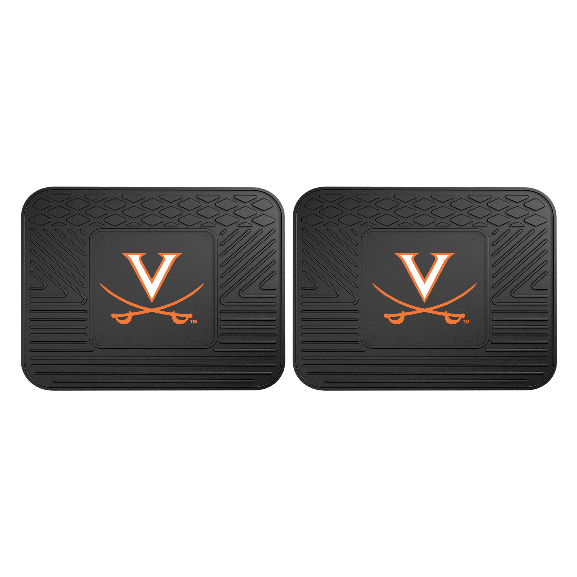 FANMATS 13281 NCAA 2 Piece Utility Mat 2-Pack Floor Mats for Universal