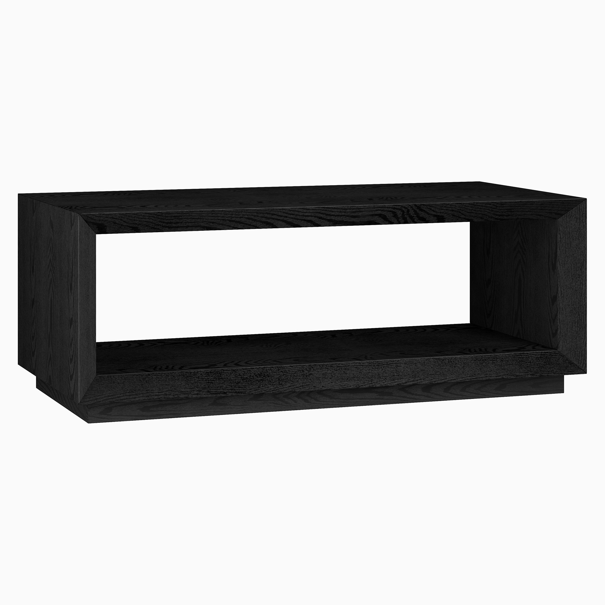 Hailey Home CT2000 Tannen Black Grain MDF Modern Coffee Table