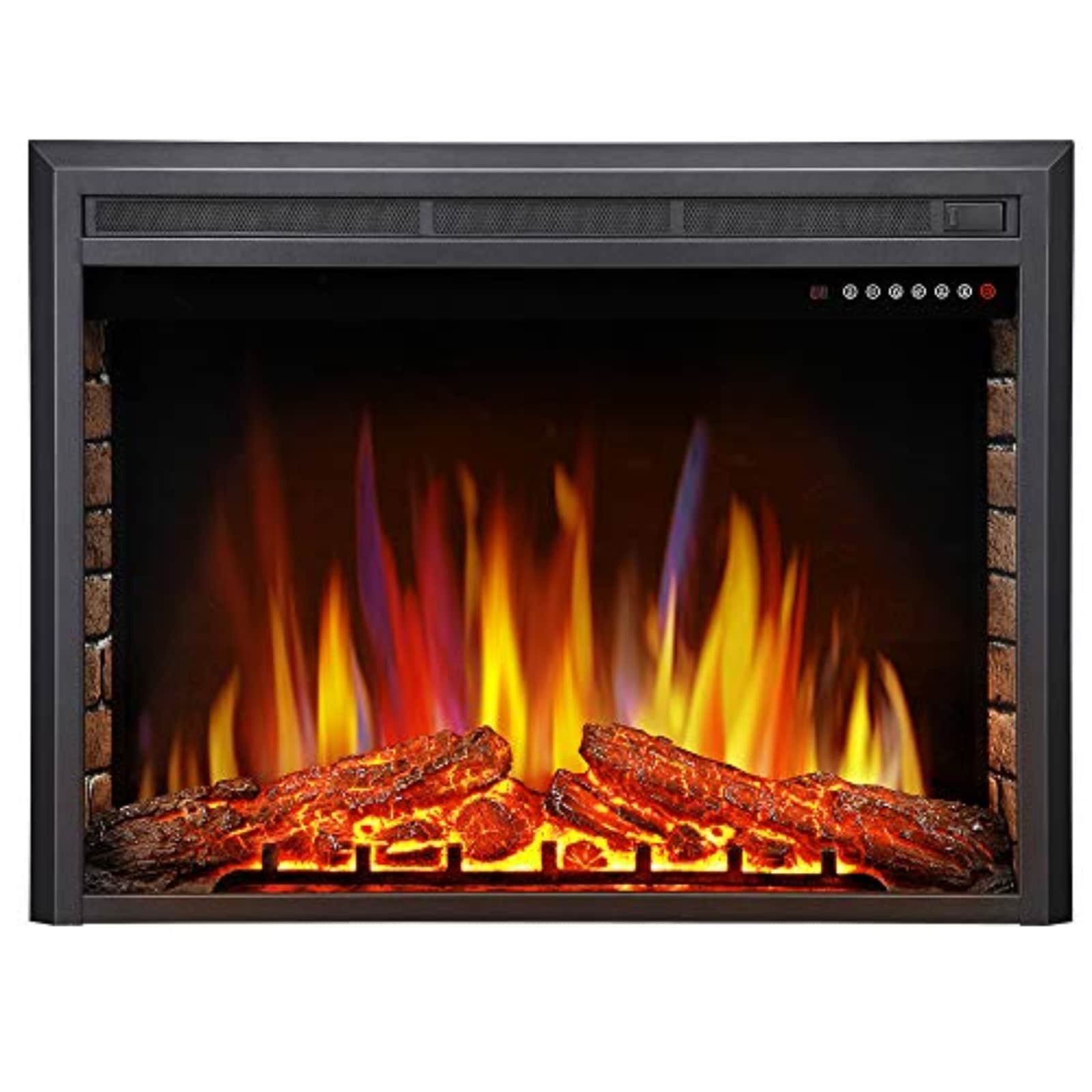 Antarctic Star 36-in W Black Wall mount Infrared quartz Wall-mount Electric Fireplace with Remote Control Included #ASSC-RFI-3601LA