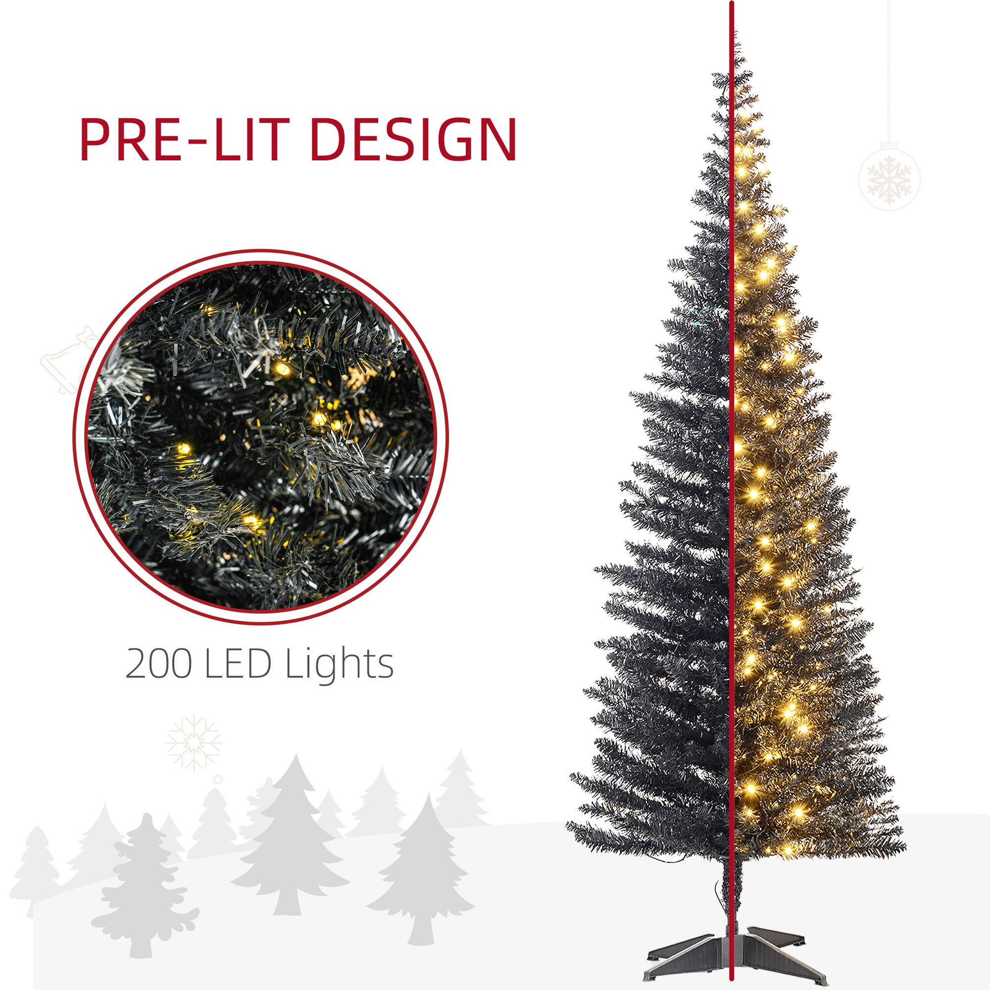 Forclover HYFE-23664 Artificial-Christmas-Trees - View #6