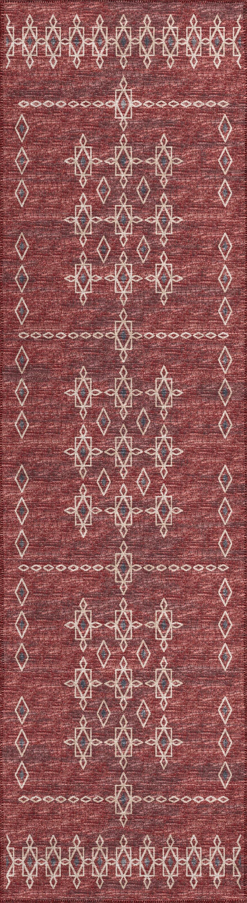 Addison Rugs AYU33CA2X8 Yuma 2 x 8 (ft) Chenille Canyon Rectangular Indoor/Outdoor Geometric Oriental Machine washable Runner rug