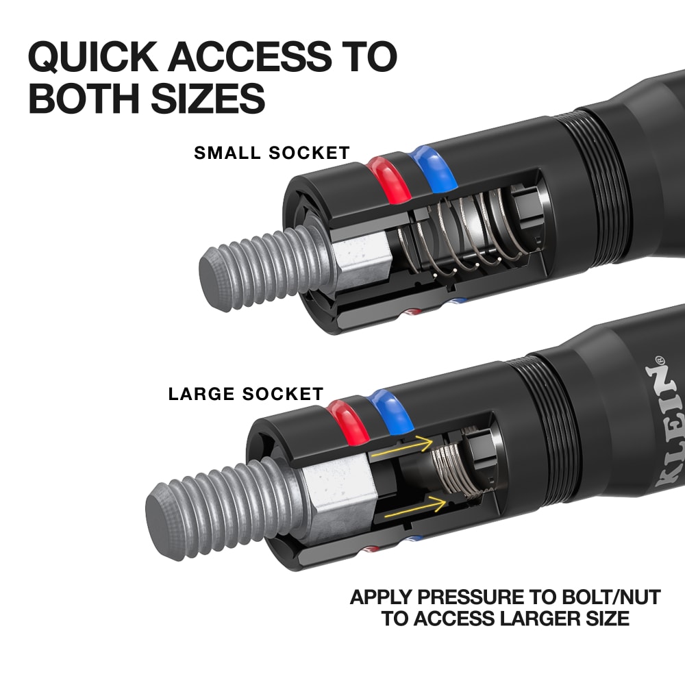 Klein Tools KNECT Quad-12 Deep-Well Heavy-Duty Impact Flip
