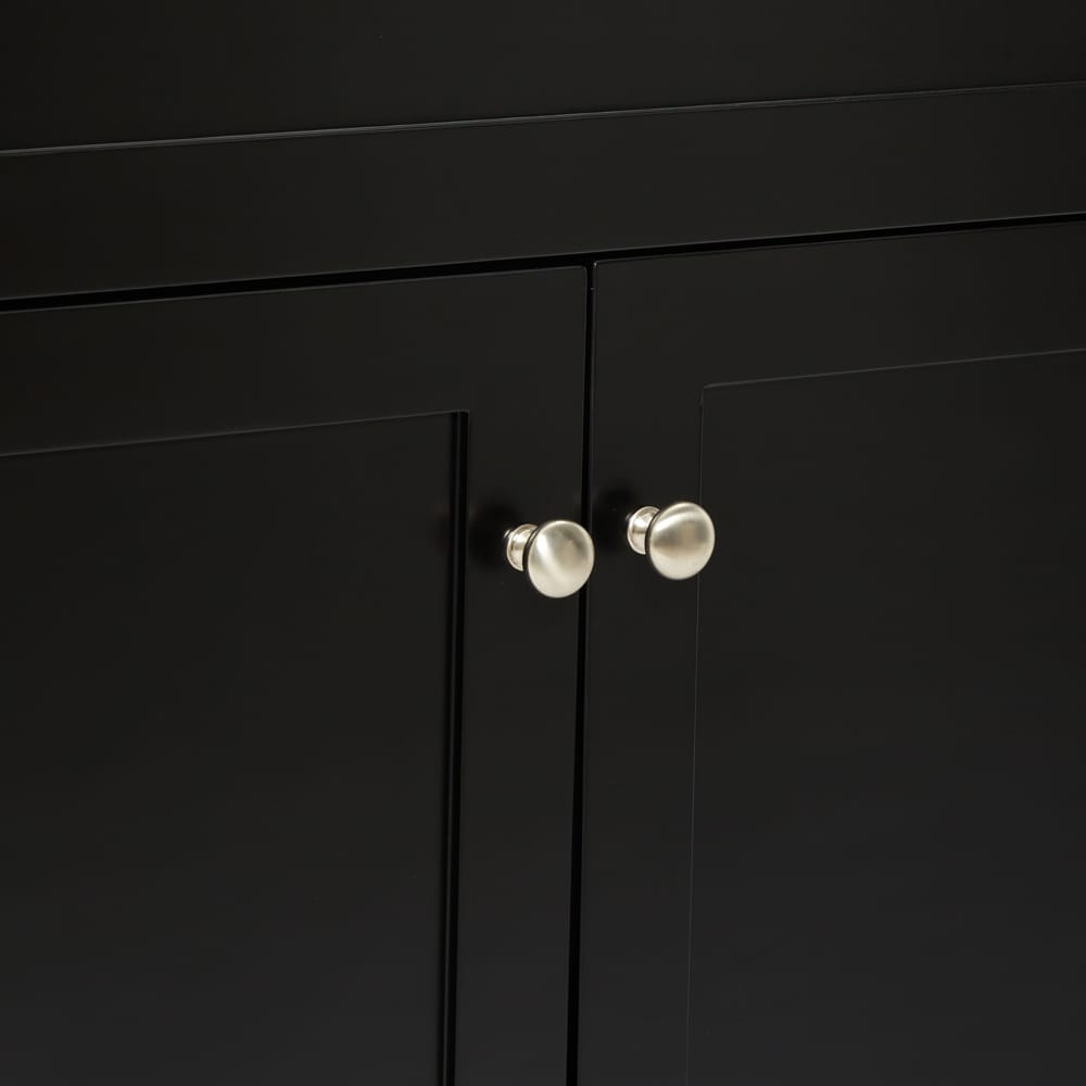 Hamlet 55" Black Vanity with White Quartz Top
