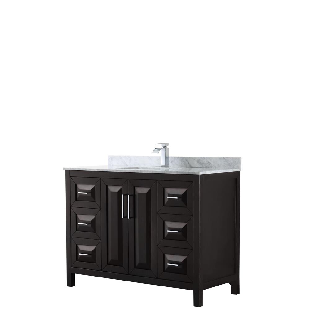 Wyndham Collection Daria 48-in Dark Espresso Undermount Single Sink ...