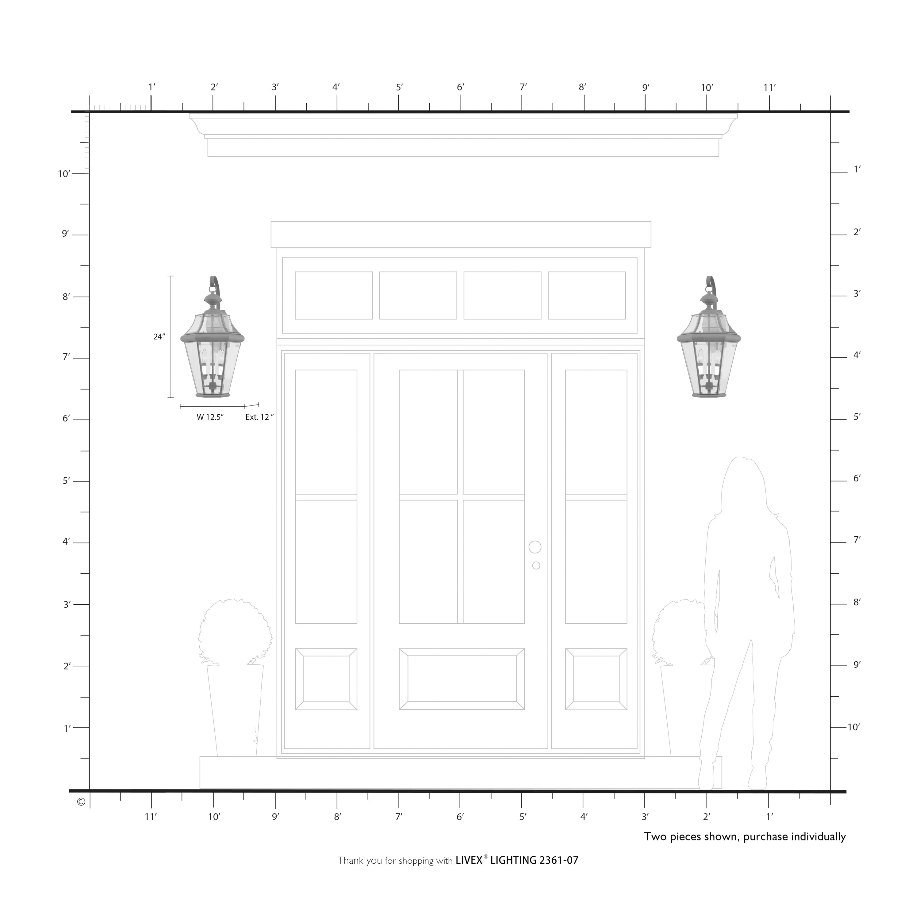 Livex Lighting 2361-07 Outdoor-Wall-Lighting - View #6