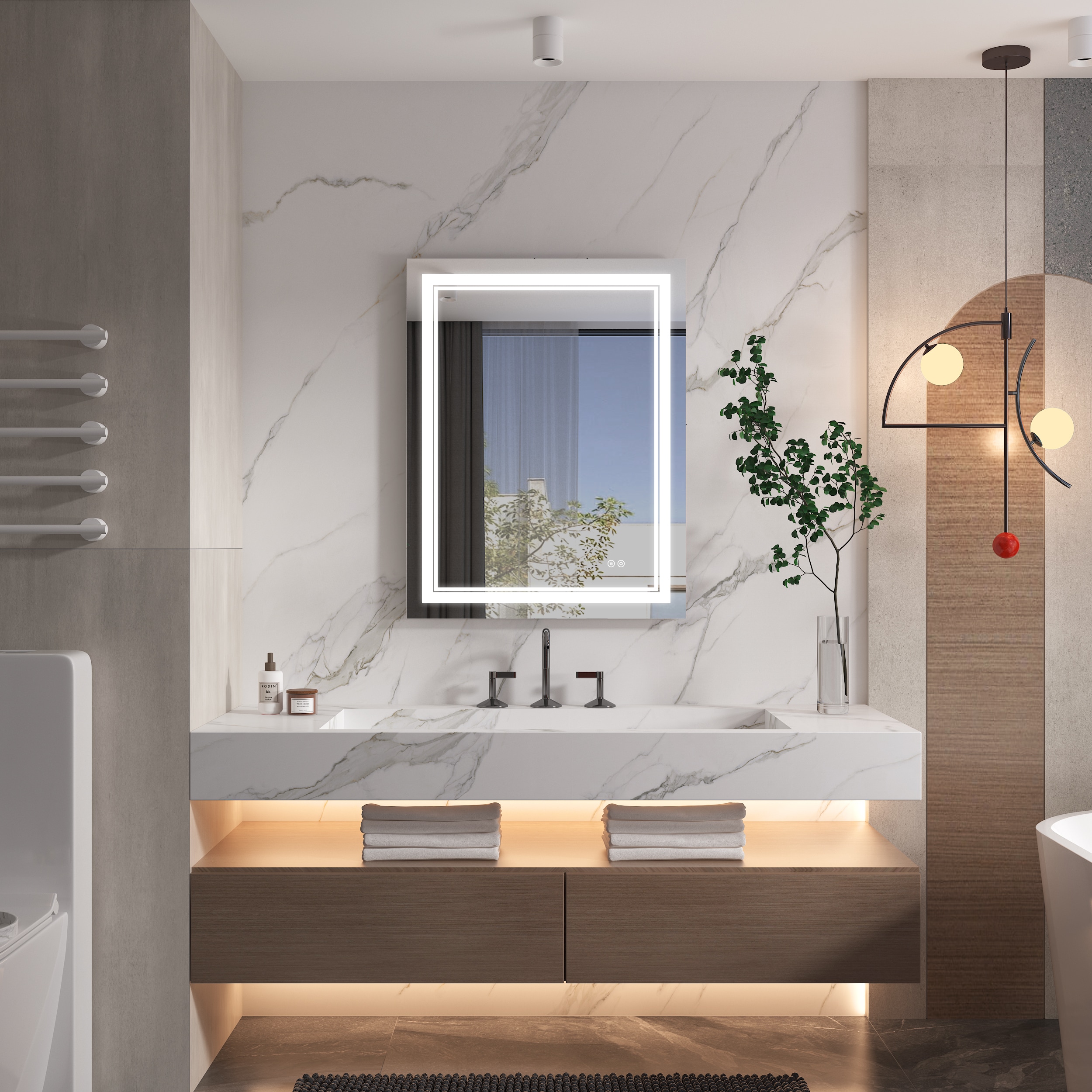 WELLFOR W2MRL2436 Framed-Bath-Mirrors - View #12