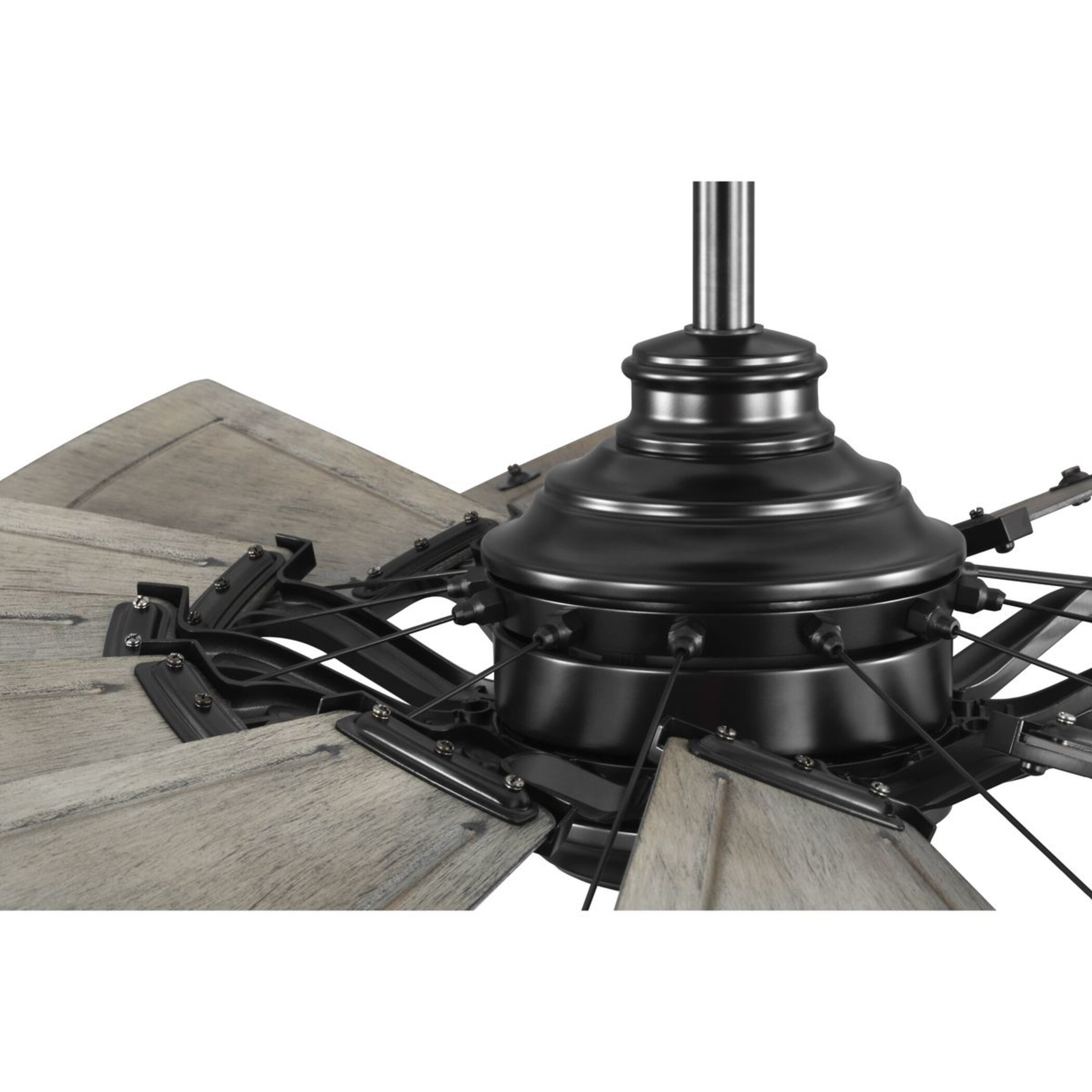 Matte Black 60" Windmill Ceiling Fan with Remote