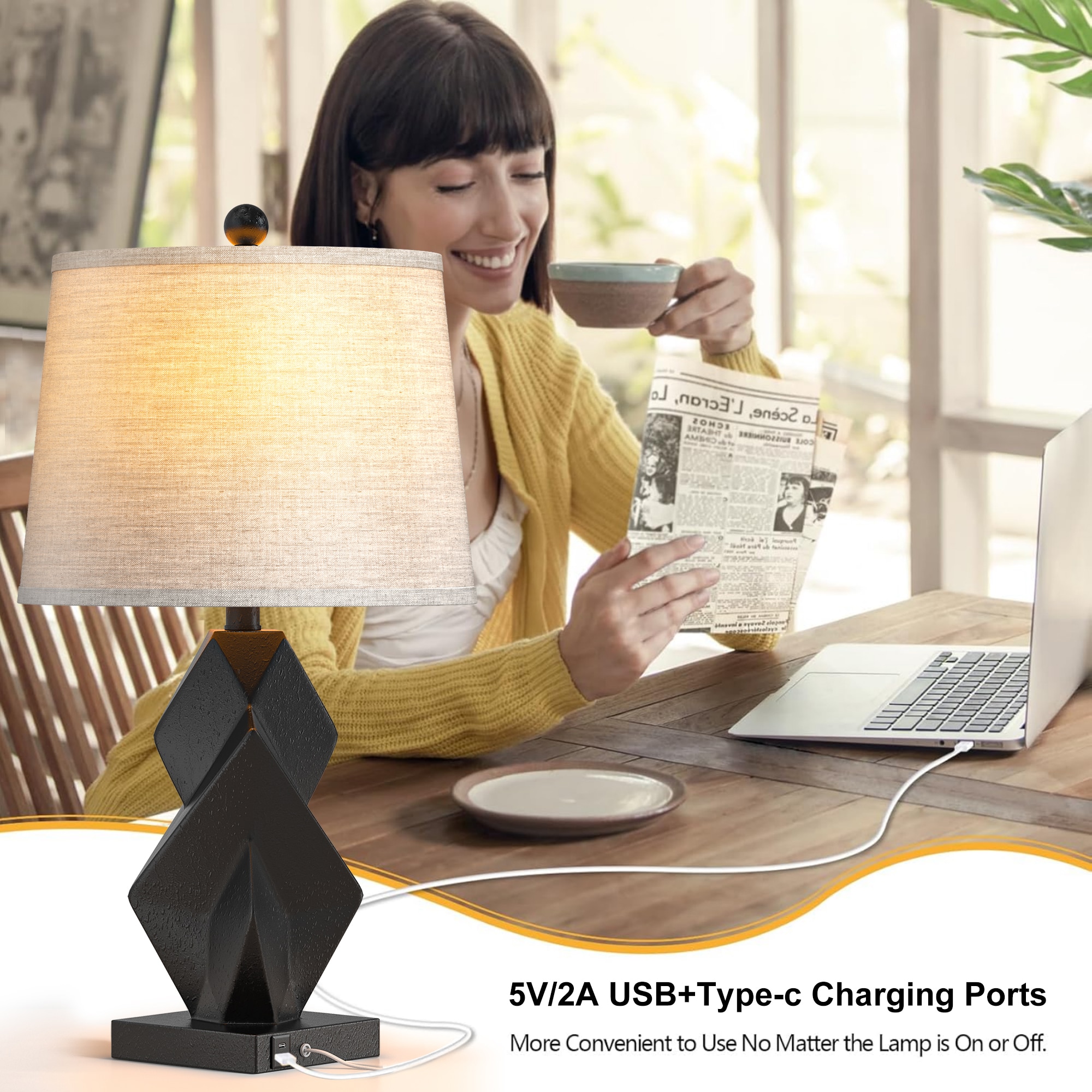 Maxax T243-BK Table-Lamps - View #6