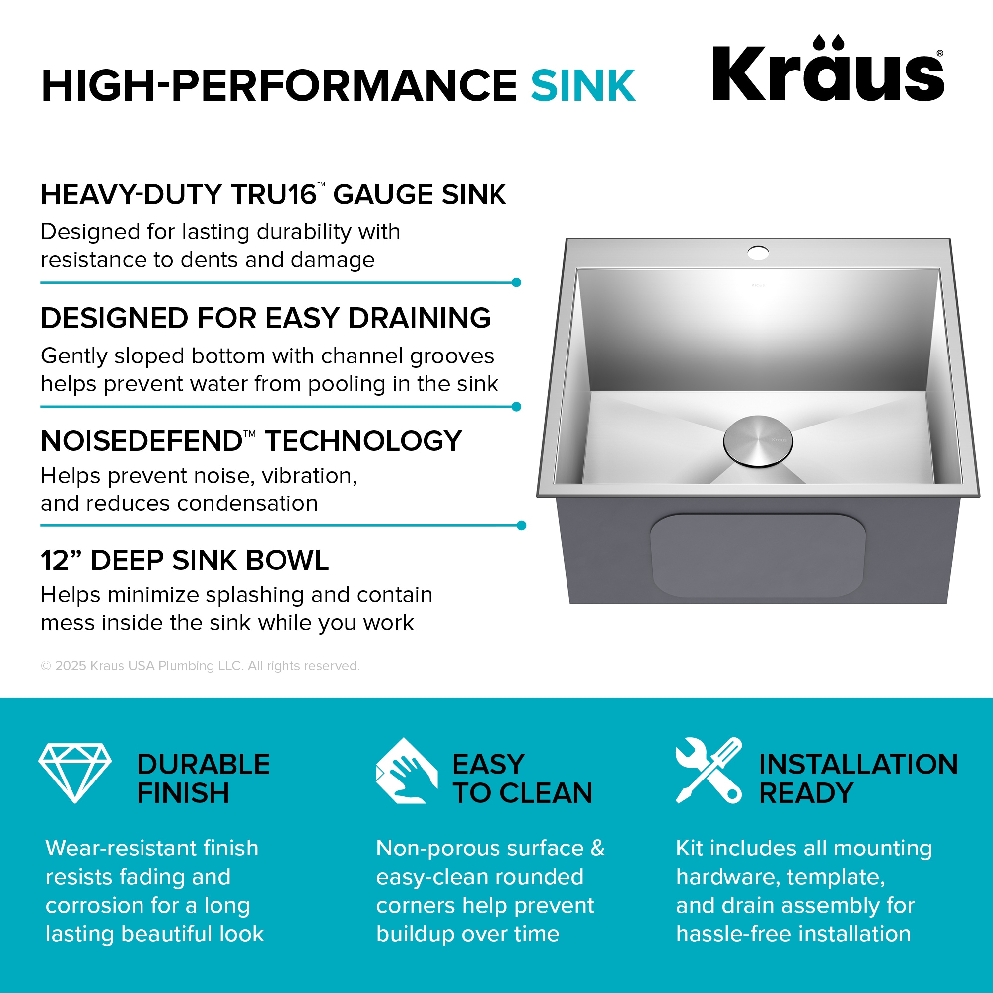 Kraus KHT301-25L Laundry-Tubs-Utility-Sinks - View #12
