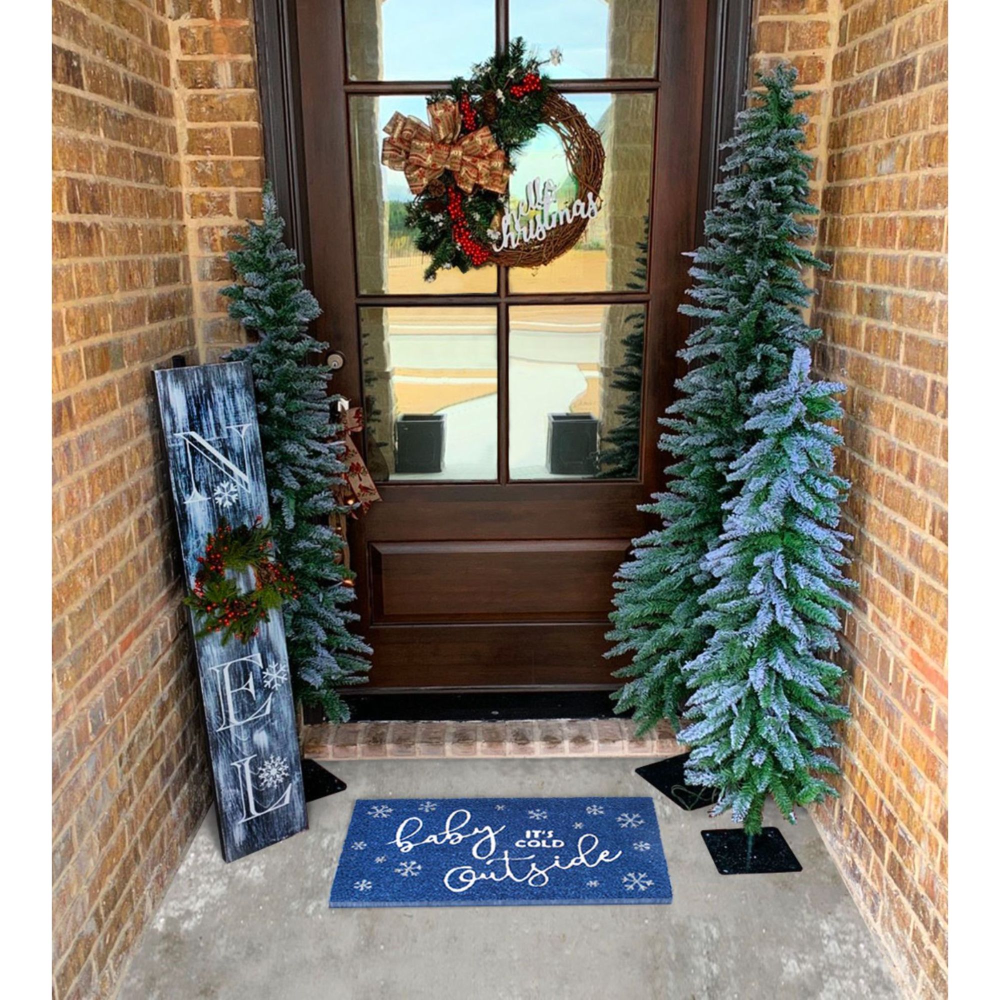 Zig Zag 2-ft x 3-ft White Rectangular Indoor or Outdoor Winter Door Mat in  the Mats department at