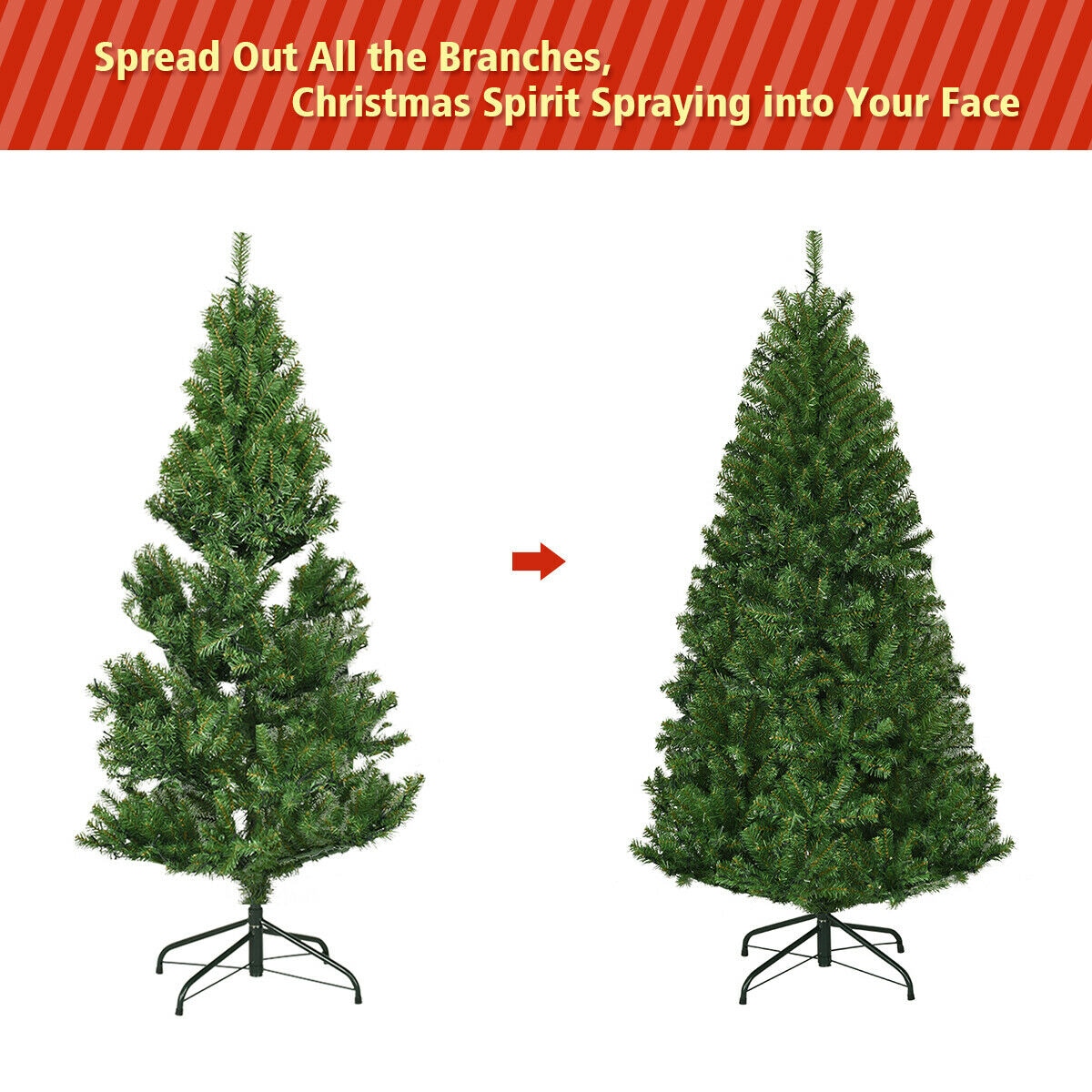 WELLFOR CM-HWY-20677 Artificial-Christmas-Trees - View #4
