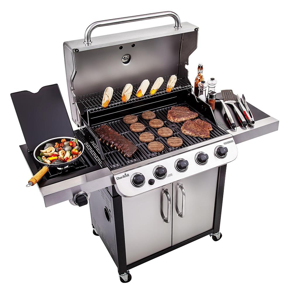 Char Broil Performance Stainless Steel Black 5 Burner Liquid