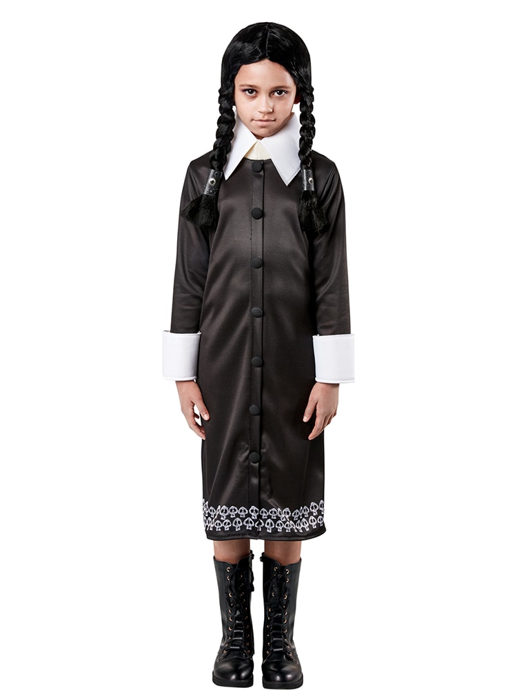 Rubie's Women's The Addams Family Wednesday Costume, Black, Women Medium