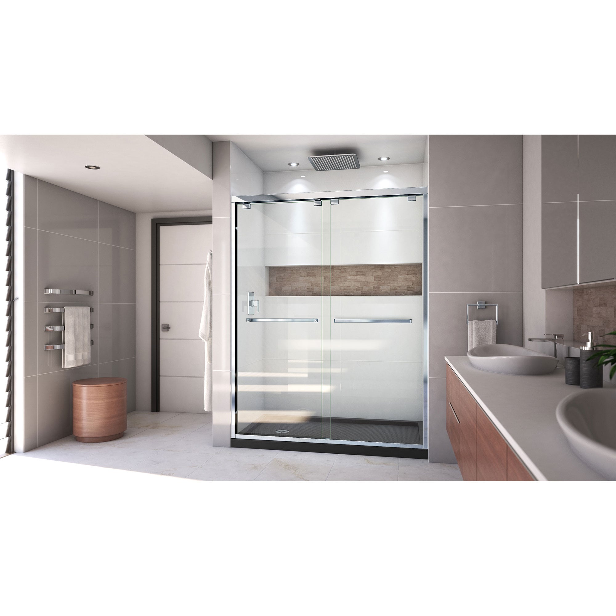 DreamLine DL-7004L-88-01 Alcove-Shower-Kit - View #2