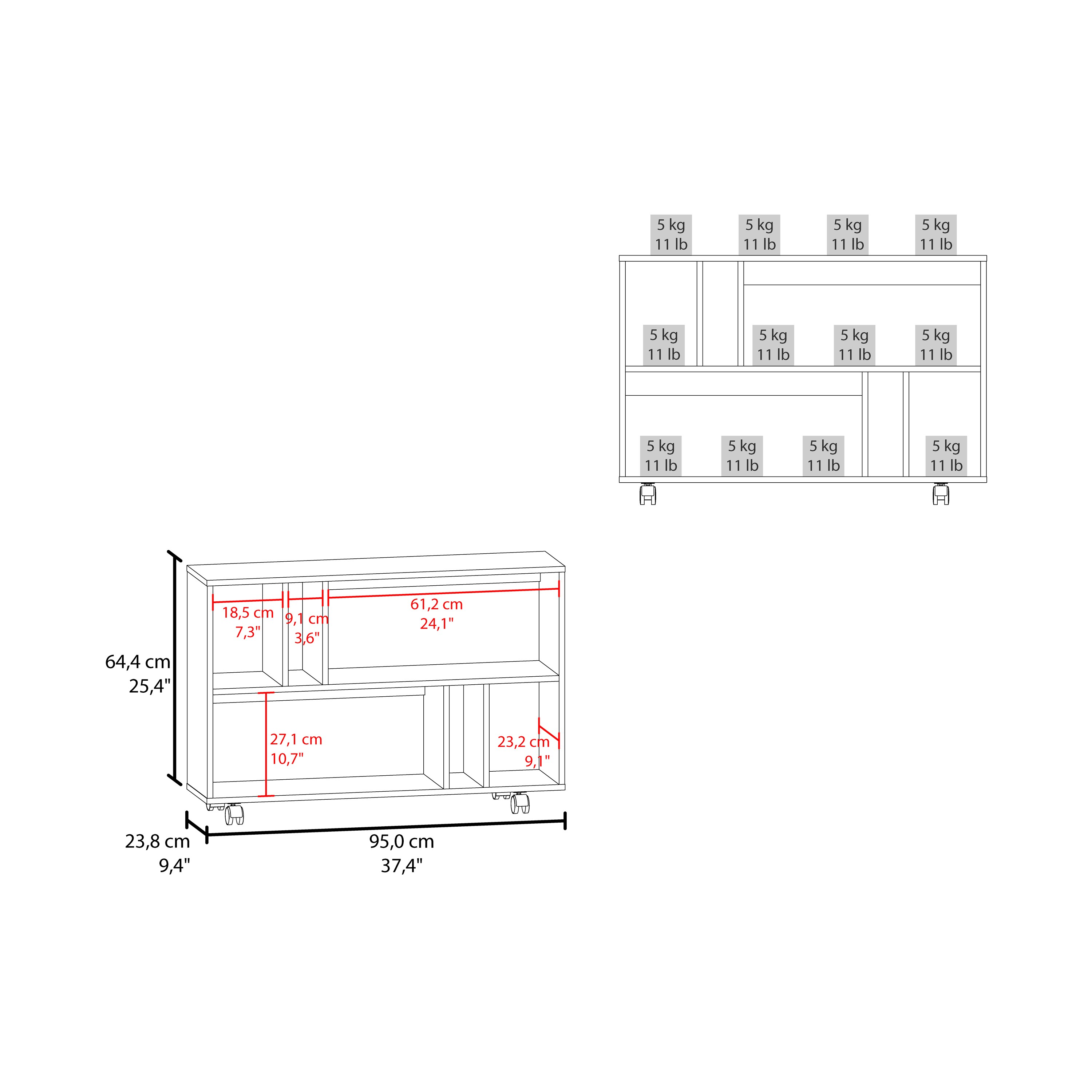 Tinyhomie LW-JA-283285B128P Console-Sofa-Tables - View #3