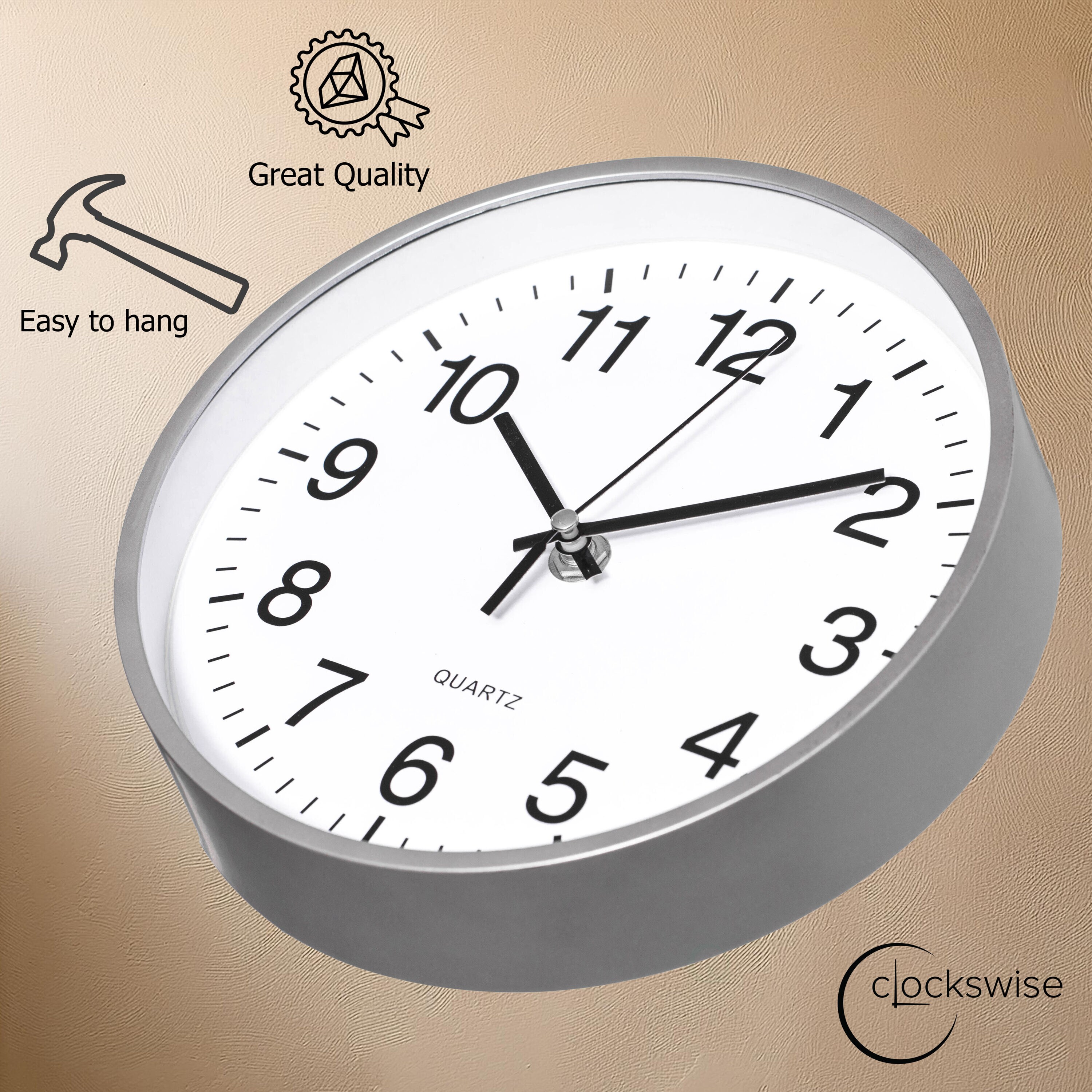 Clockswise QI004744.SI.10 Indoor-Outdoor-Clocks - View #6