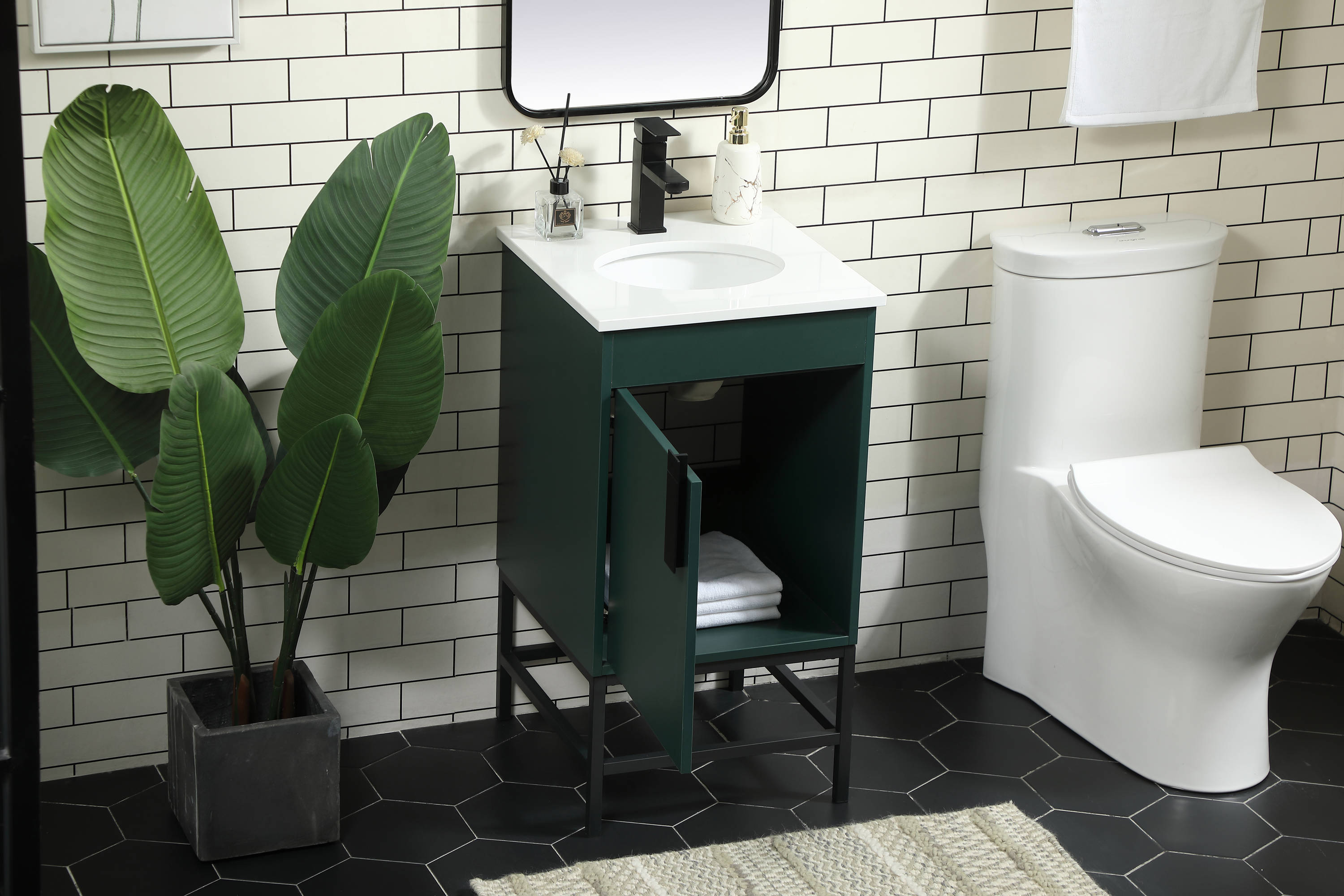 Elegant Decor HF146454MGN Bath-Vanity-Combo - View #4