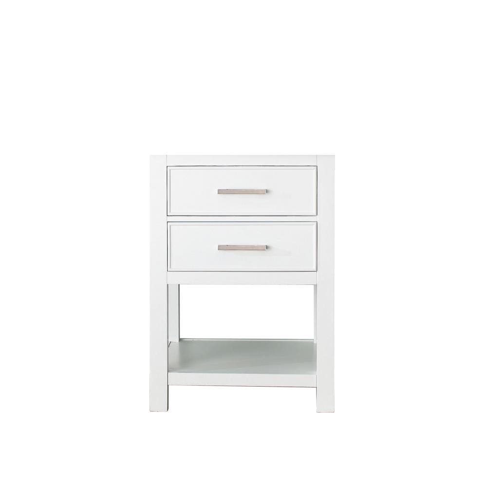 Avanity Brooks 24-in White Bathroom Vanity Base Cabinet without Top at ...