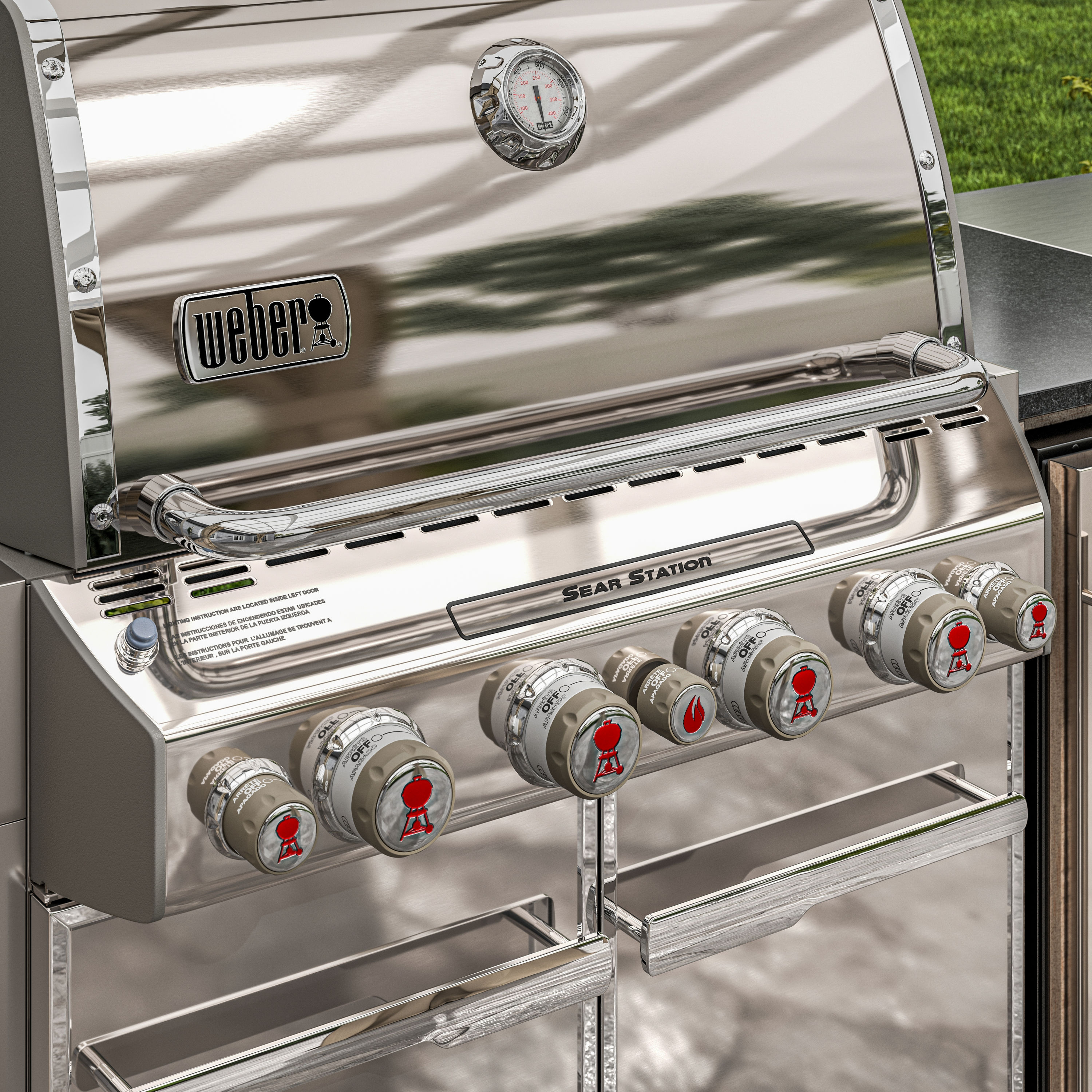 definitive fødsel glas Weber Summit Stainless Steel 4-Burner Infrared Built-In Grill in the  Built-In Gas Grills department at Lowes.com