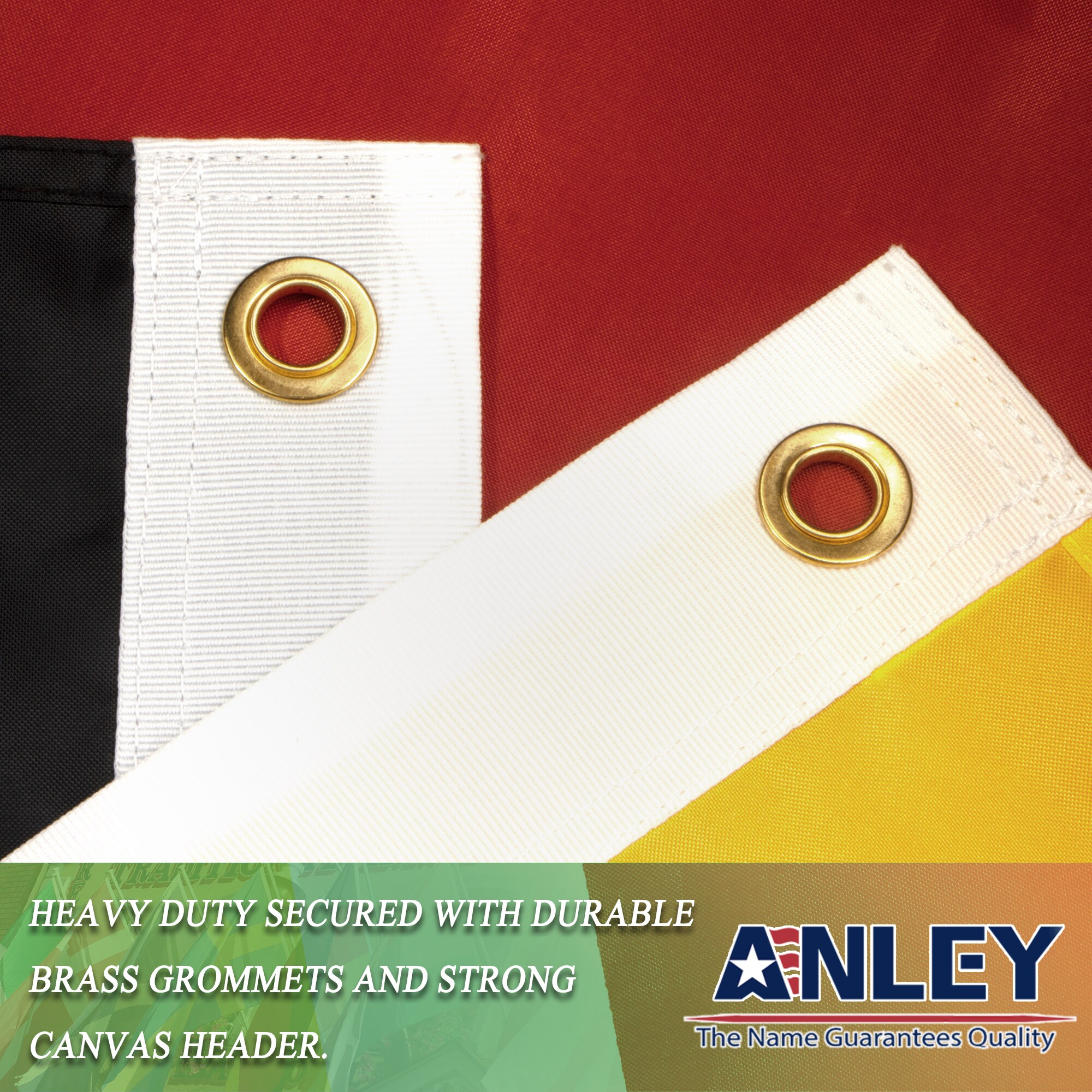 Anley EverStrong Nylon Embroidered Germany Flag 5-ft W X 3-ft H ...