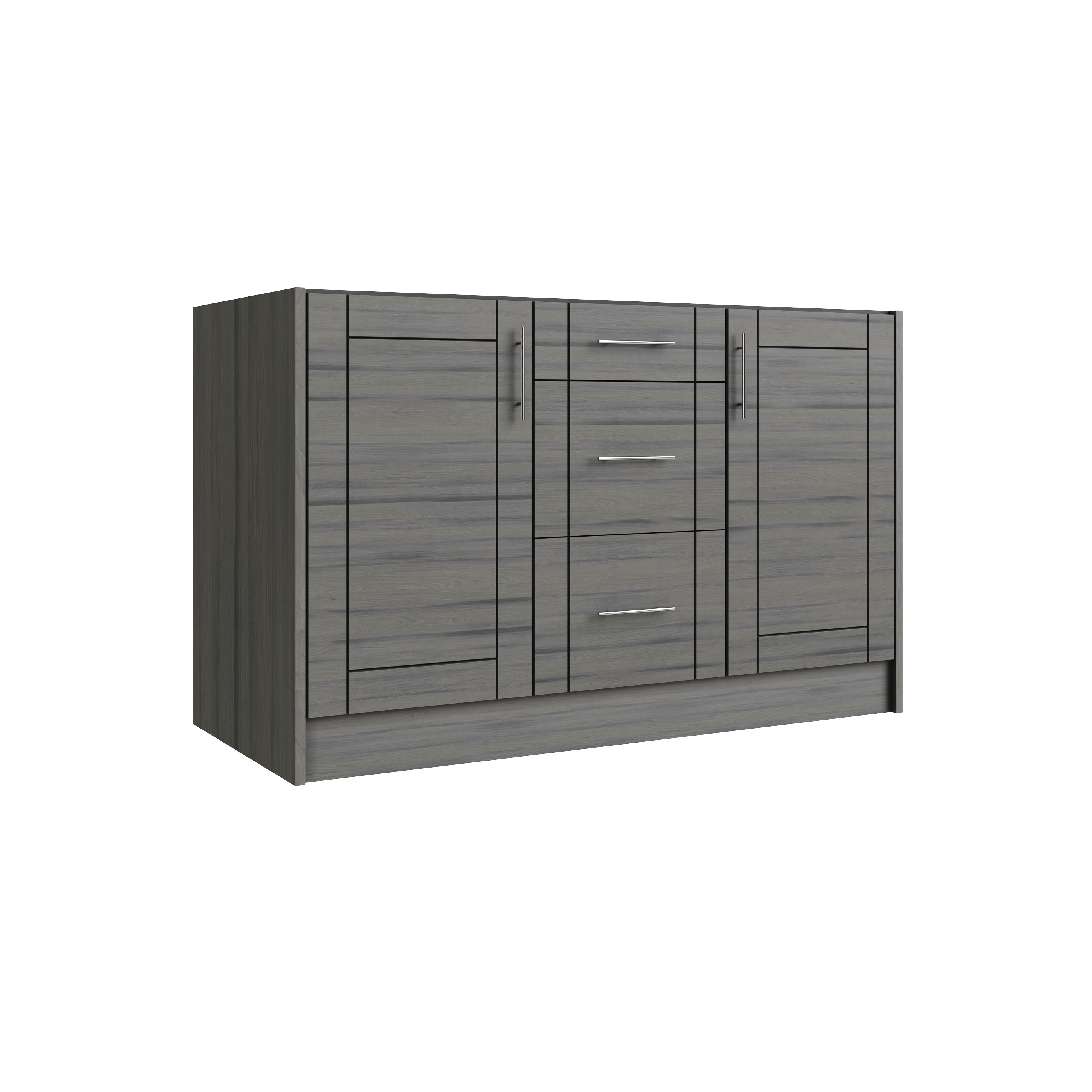 WeatherStrong WSE54WC-SDA Sanibel 3 -Piece 55.25-in W x 25.5-in D x 34.5-in H Modular Outdoor Kitchen Set