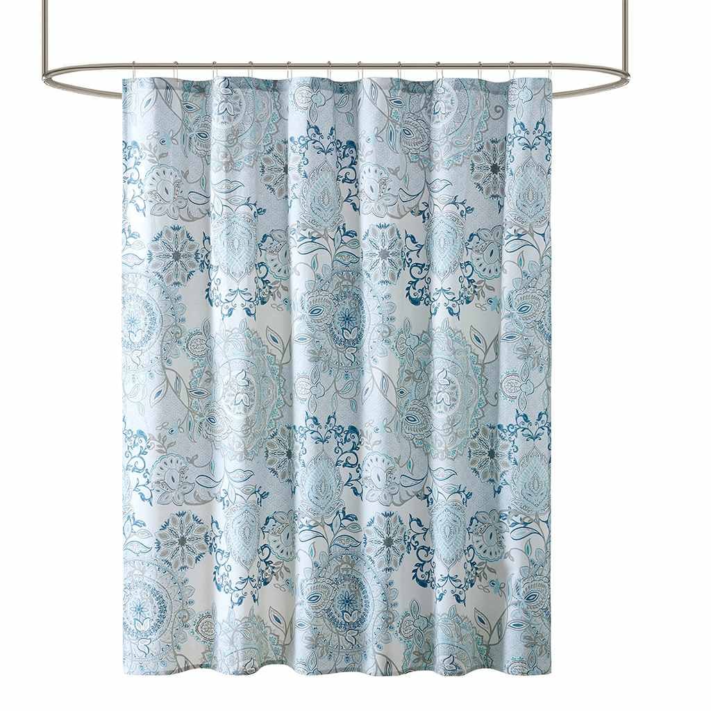 JUJABU 72-Inches Cotton Shabby Chic Style Printed Light Curtain Panel #EBHD-13