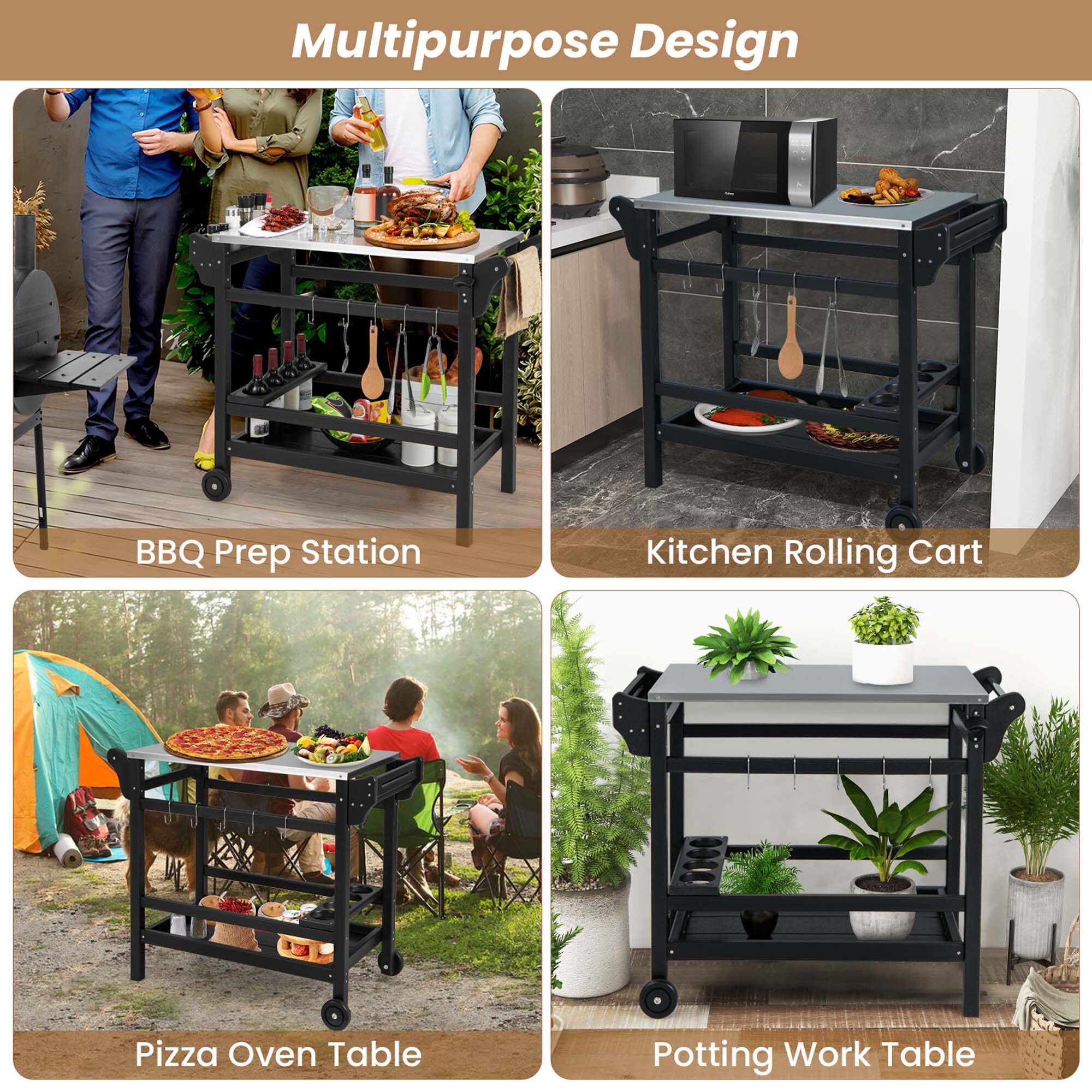 Costway HCST01194 Kitchen-Furniture - View #4